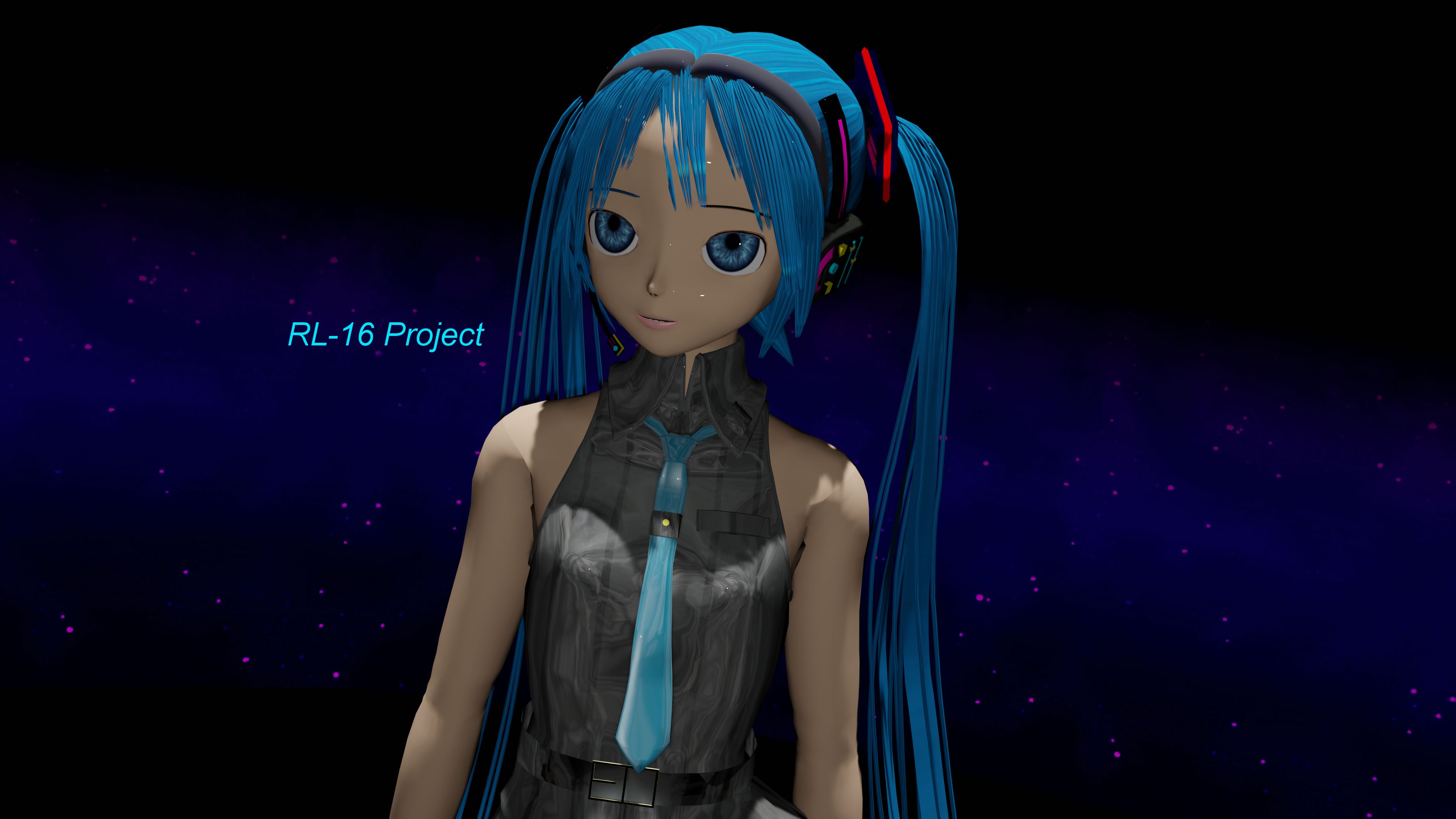 Free download wallpaper Anime, Vocaloid, Blue Eyes, Blue Hair, Hatsune Miku, Long Hair, Blender, Blender 3D on your PC desktop