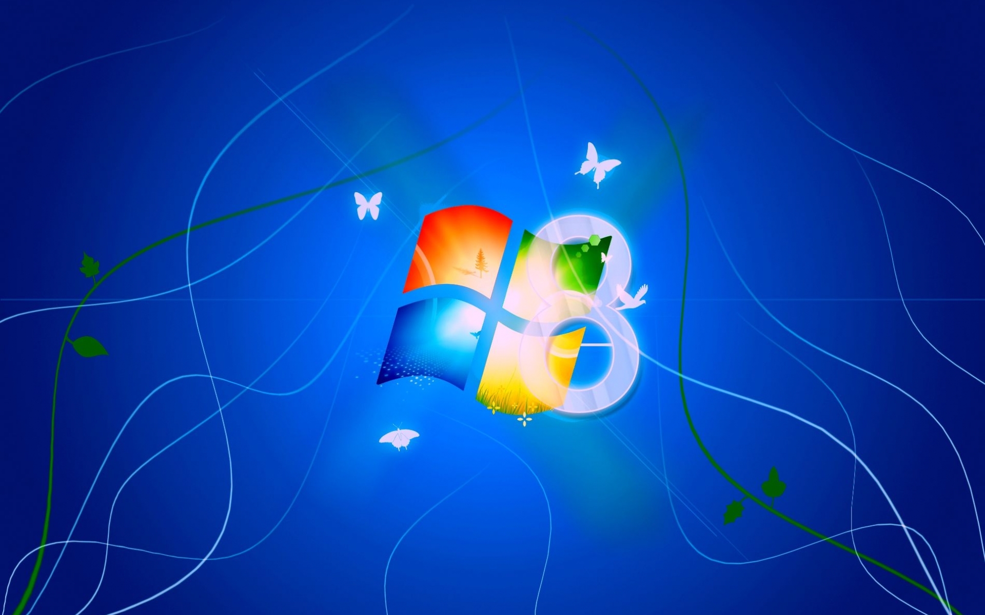 desktop Images windows, brands, background, blue