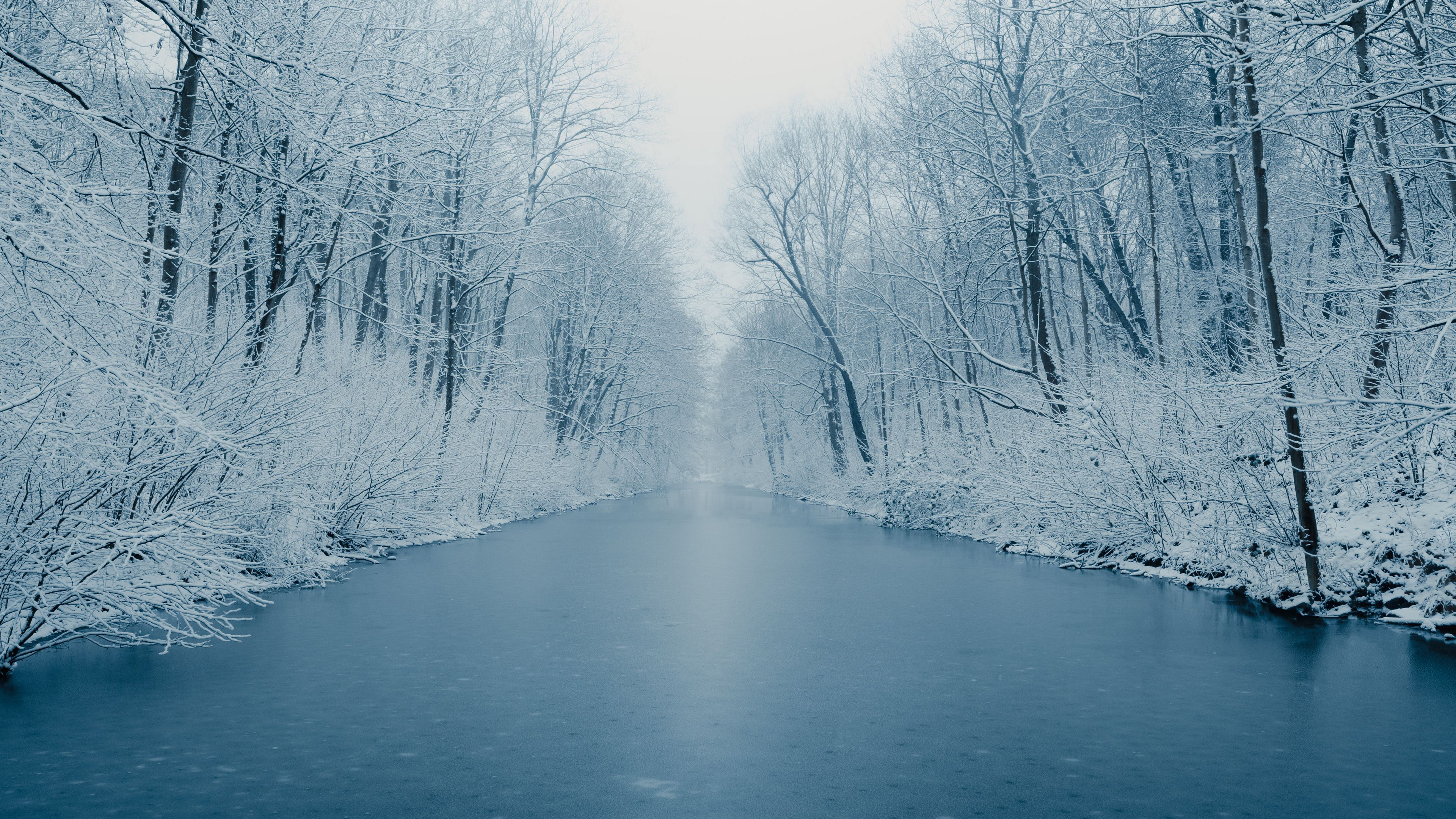 Descarga gratuita de fondo de pantalla para móvil de Nieve, Rio, Tierra/naturaleza.