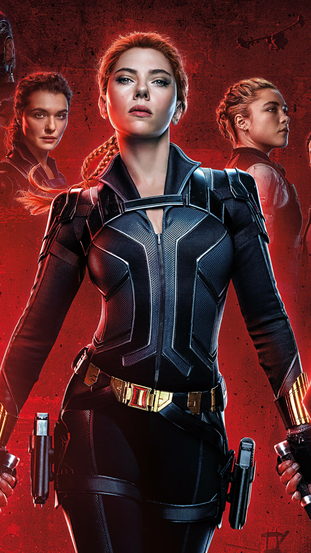 Descarga gratuita de fondo de pantalla para móvil de Scarlett Johansson, Películas, Viuda Negra, Rachel Weisz, Florencia Pugh, Guardián Rojo (Marvel Comics).