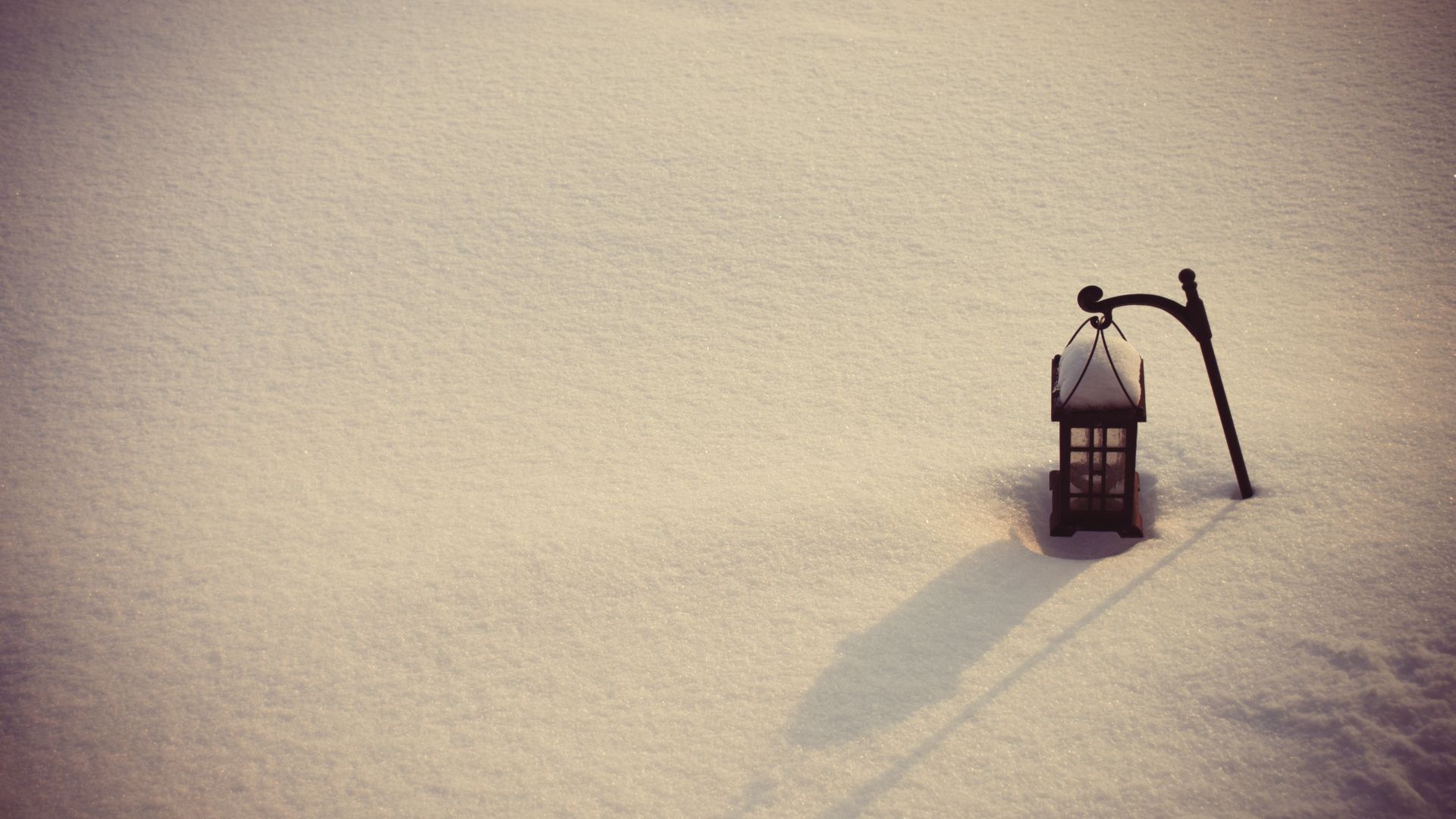 Скачать обои бесплатно Зима, Снег, Фонарный Столб, Сделано Человеком картинка на рабочий стол ПК
