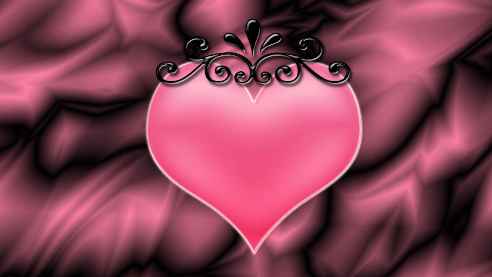 Download mobile wallpaper Valentine's Day, Pink, Love, Holiday, Crown, Heart for free.