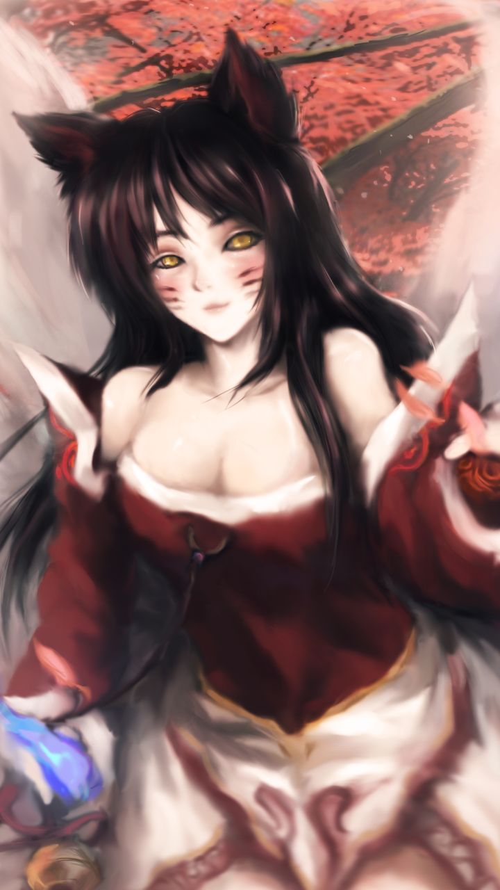 Handy-Wallpaper League Of Legends, Computerspiele, Ahri (Liga Der Legenden) kostenlos herunterladen.