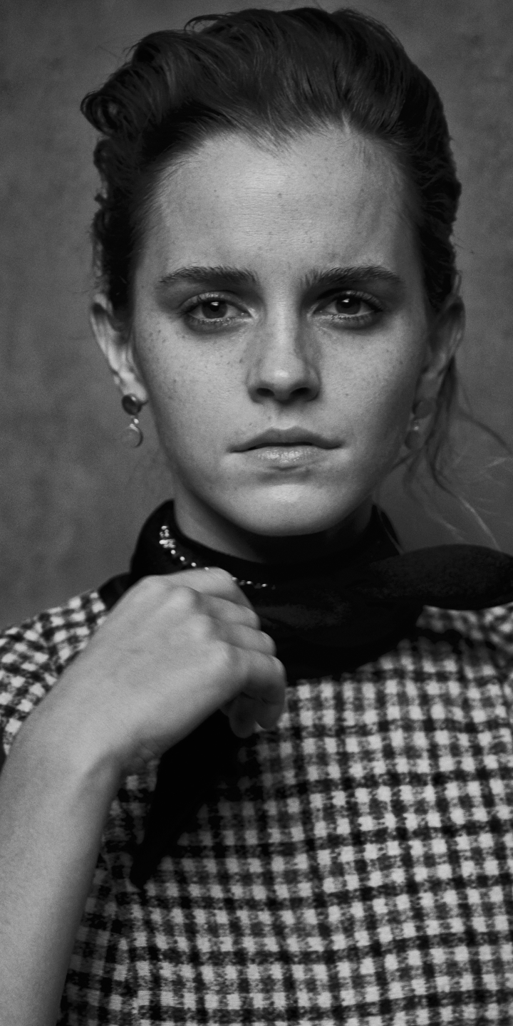 Descarga gratuita de fondo de pantalla para móvil de Emma Watson, Inglés, Blanco Y Negro, Blanco Negro, Celebridades, Actriz.