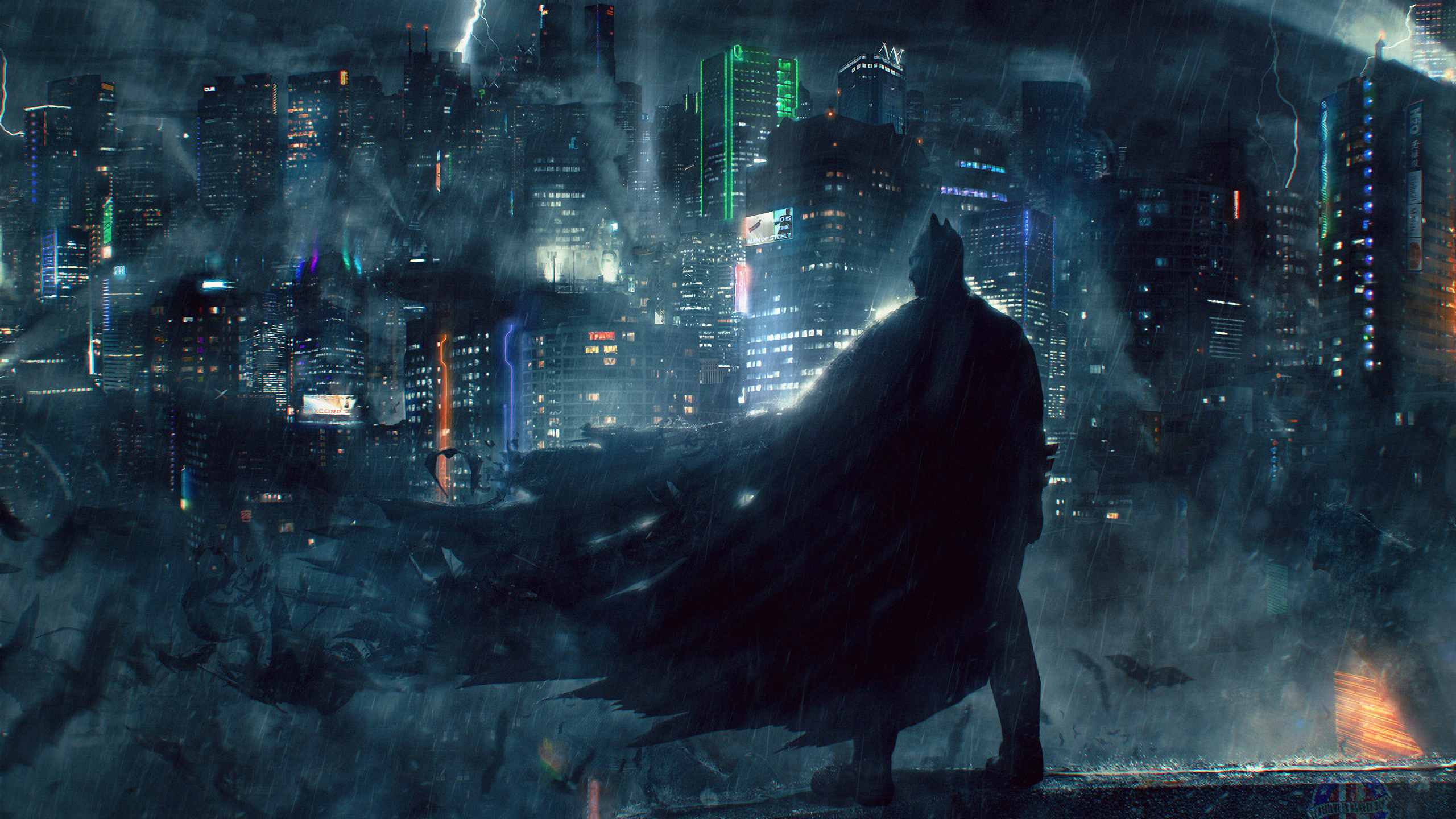 Descarga gratuita de fondo de pantalla para móvil de Ciudad, Historietas, The Batman, Dc Comics.