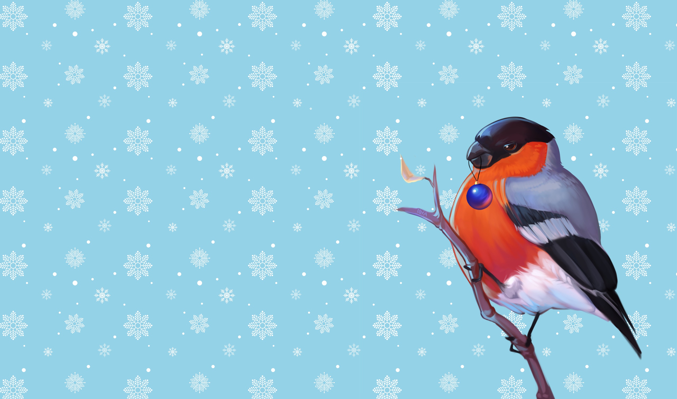 Téléchargez des papiers peints mobile Noël, Oiseau, Vacances gratuitement.