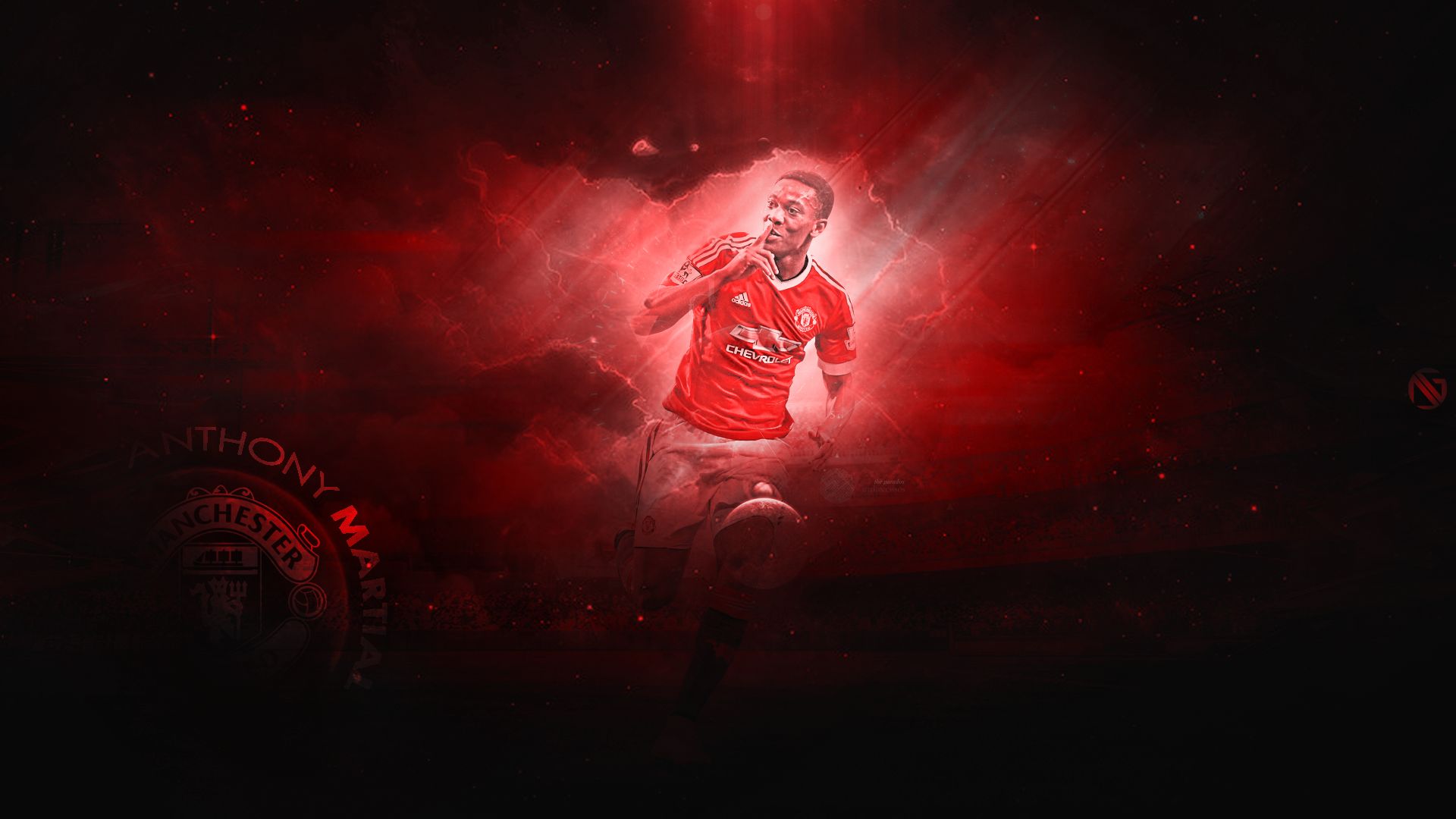 Download mobile wallpaper Sports, Soccer, French, Manchester United F C, Anthony Martial for free.