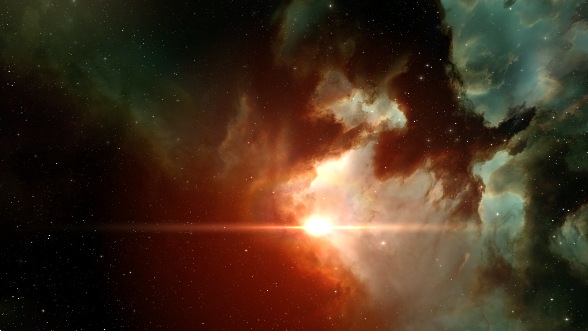 Download mobile wallpaper Nebula, Sun, Space, Sci Fi for free.