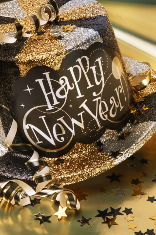 Download mobile wallpaper New Year, Holiday, Hat, Party for free.