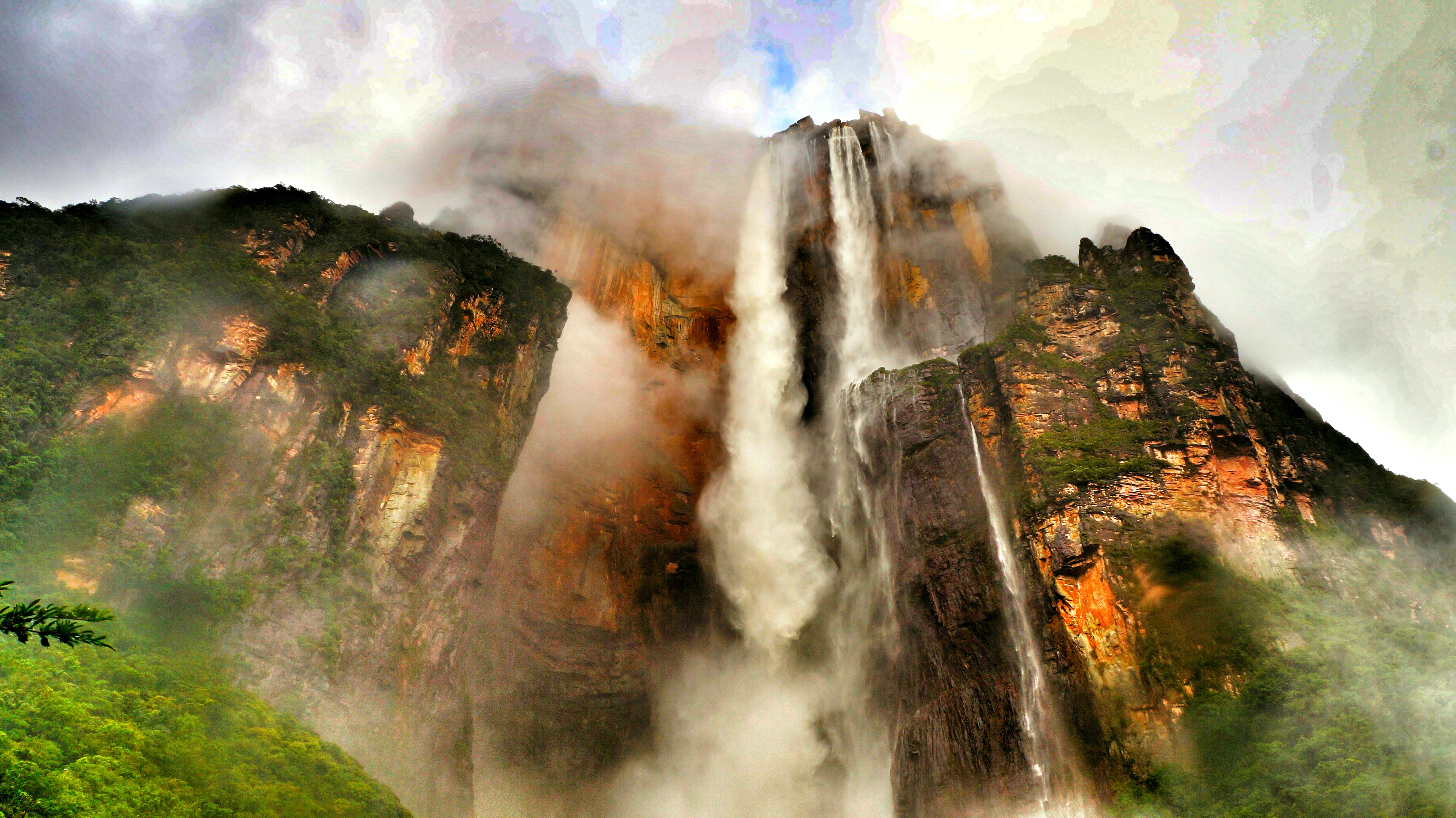 Baixe gratuitamente a imagem Cachoeiras, Penhasco, Terra/natureza, Cachoeira, Angel Falls na área de trabalho do seu PC
