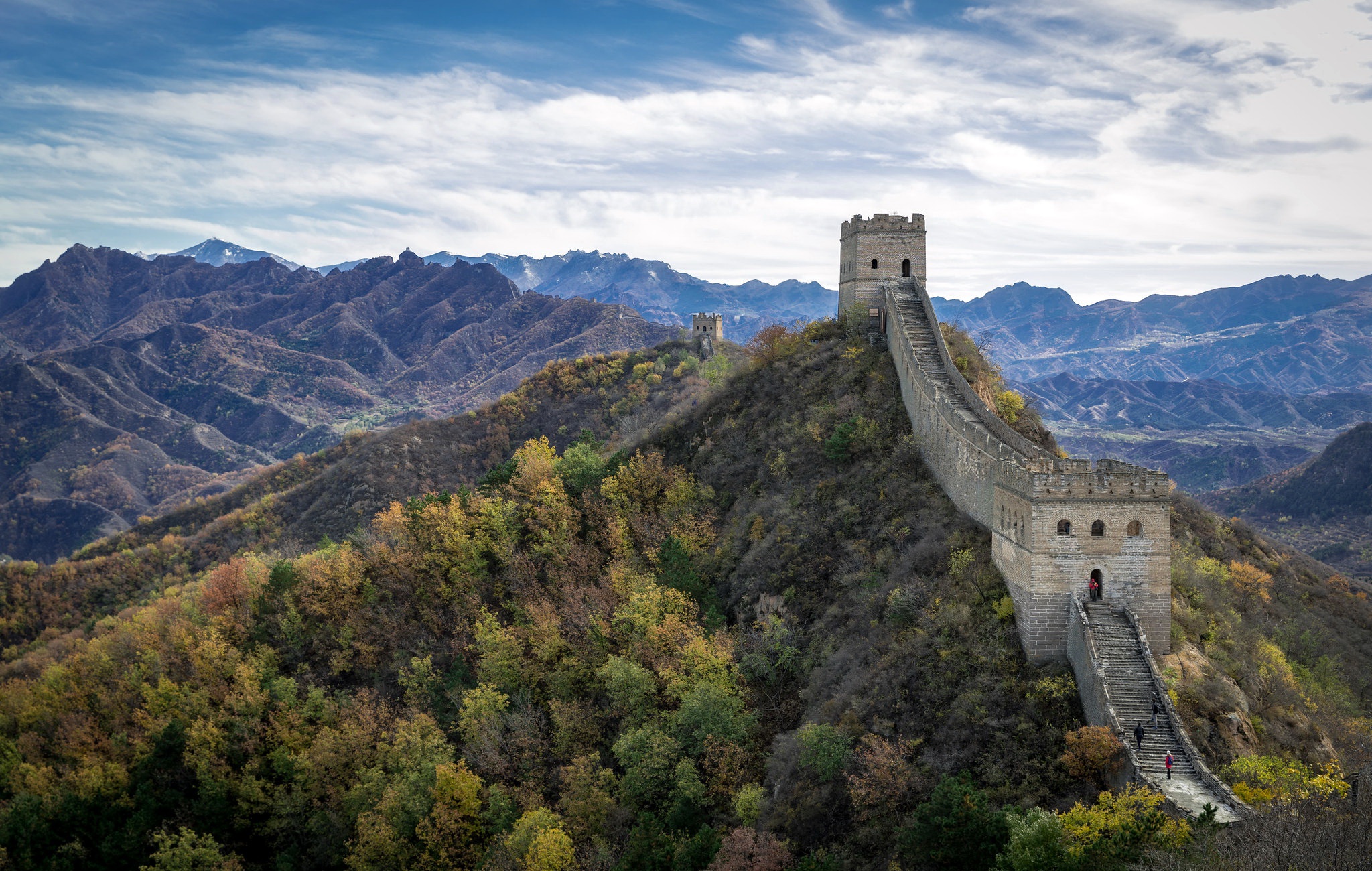 Скачать обои бесплатно Природа, Памятники, Великая Китайская Стена, Сделано Человеком, Кита́й картинка на рабочий стол ПК