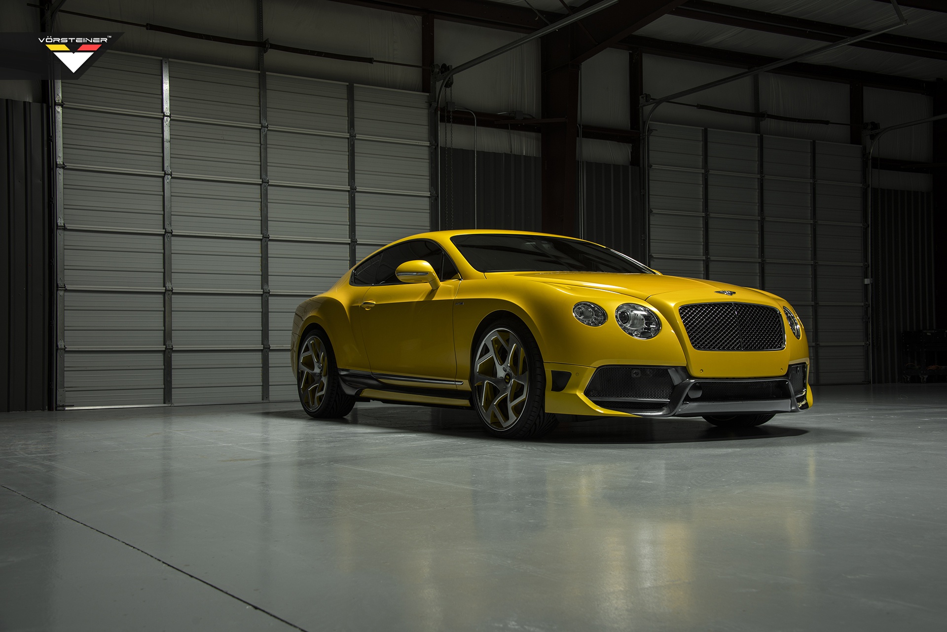 Handy-Wallpaper Bentley, Fahrzeuge, Gelbes Auto, Bentley Continental kostenlos herunterladen.