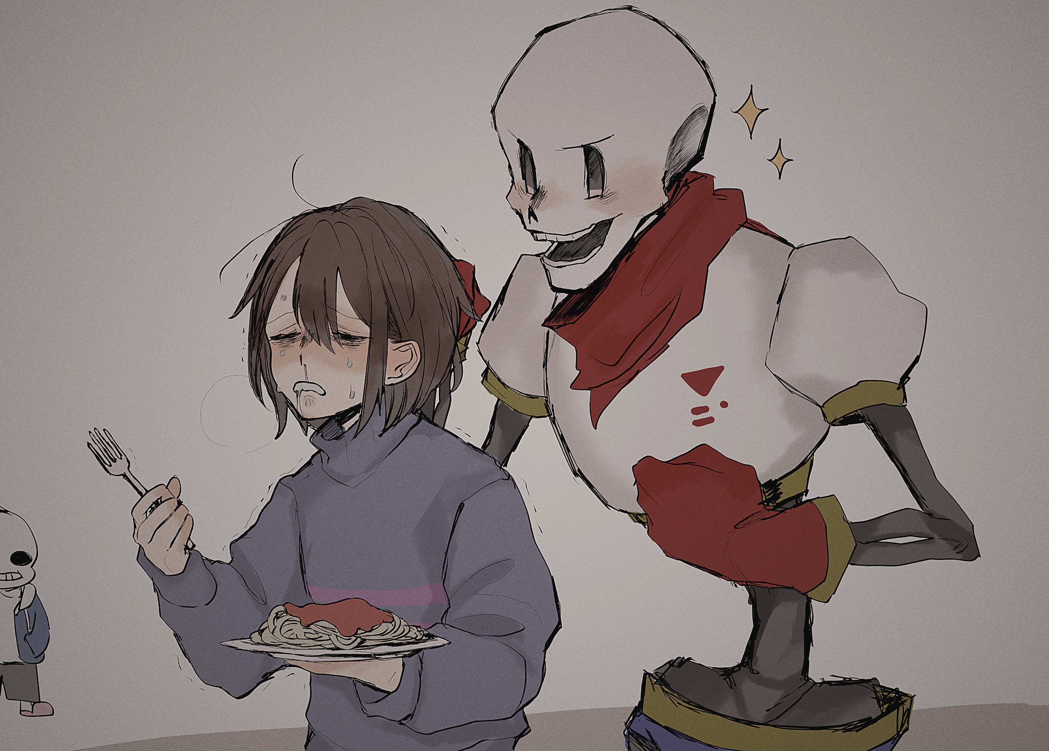 Download mobile wallpaper Video Game, Undertale, Frisk (Undertale), Papyrus (Undertale), Sans (Undertale) for free.