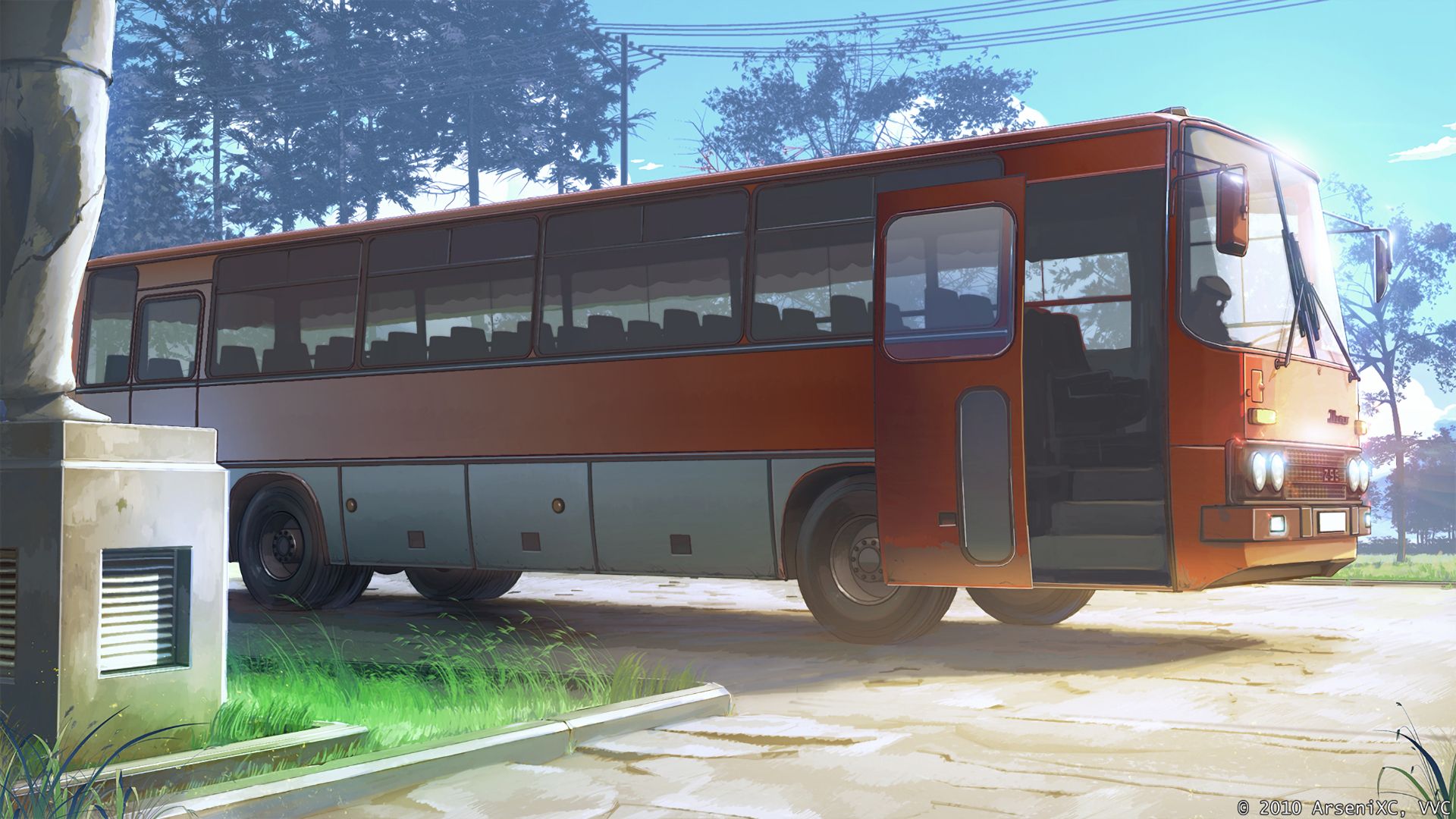 Laden Sie das Bus, Animes, Everlasting Summer-Bild kostenlos auf Ihren PC-Desktop herunter