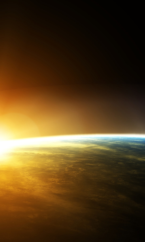 Download mobile wallpaper Sunrise, Earth, Space, From Space for free.