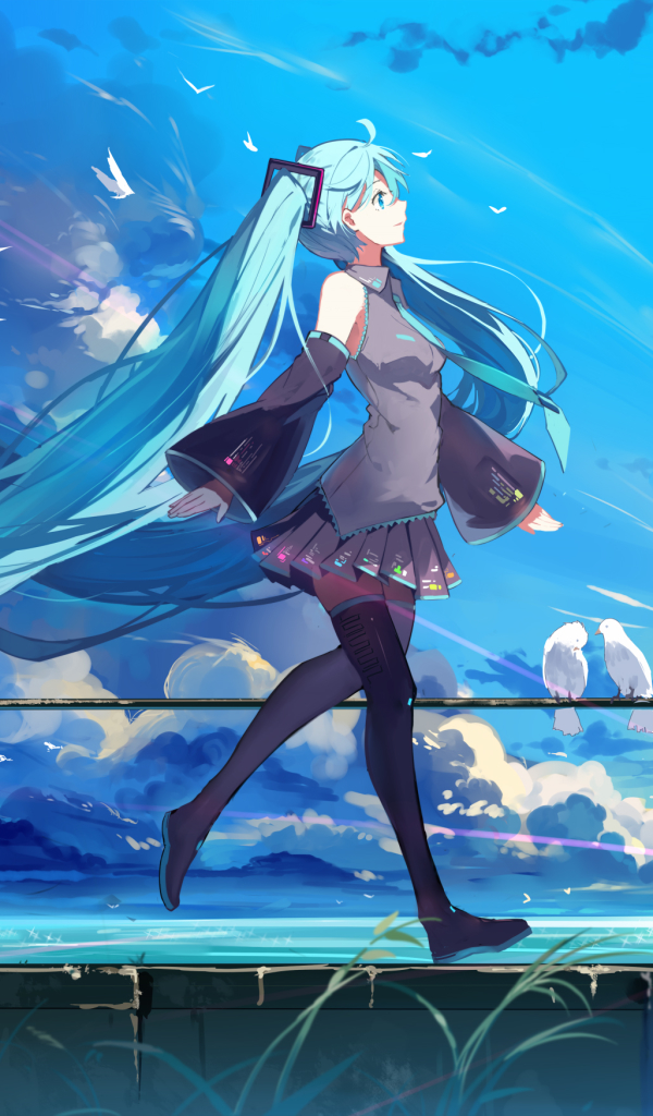 無料モバイル壁紙ボーカロイド, 初音ミク, アニメをダウンロードします。