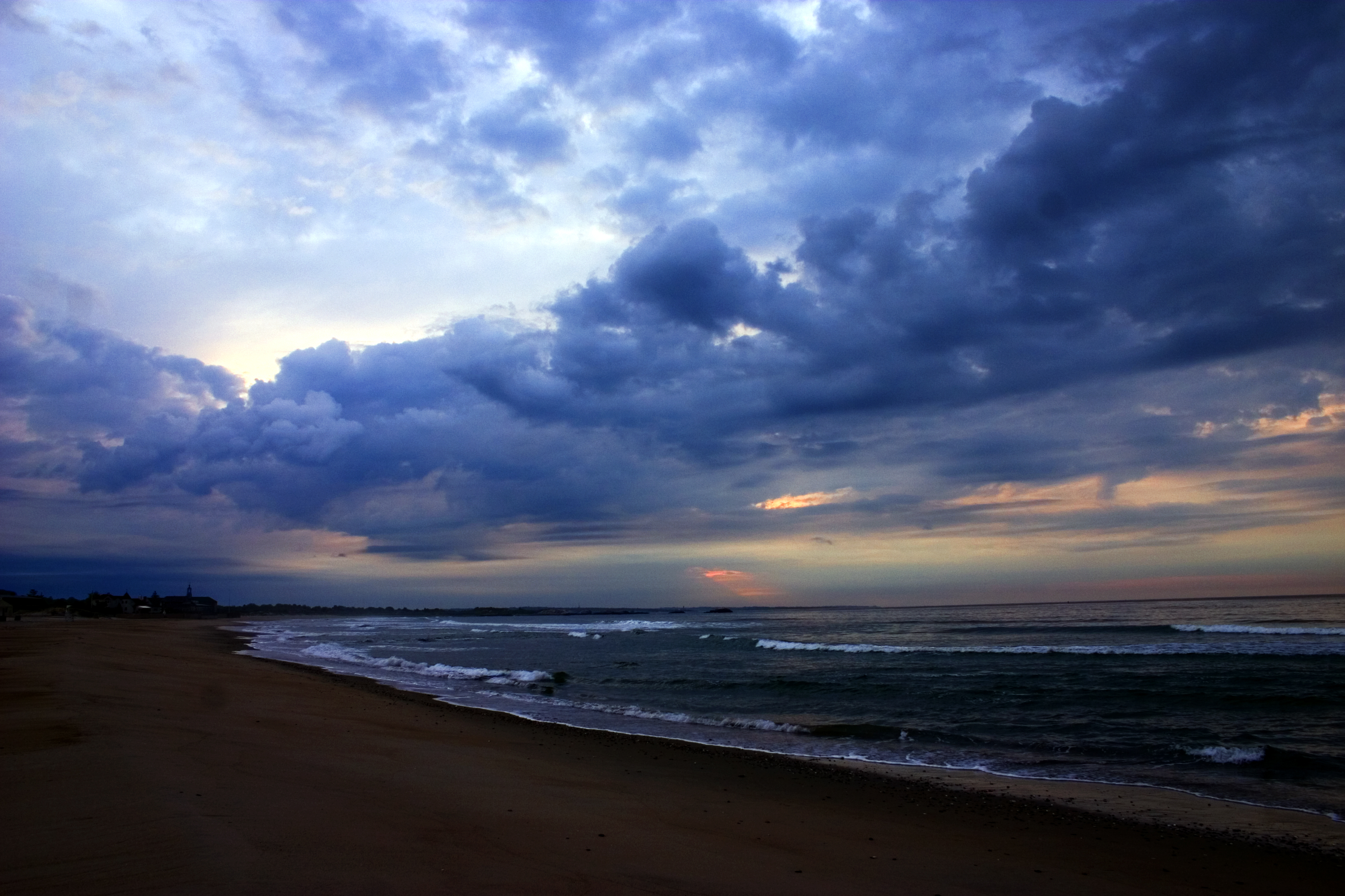 Baixe gratuitamente a imagem Pôr Do Sol, Céu, Mar, Praia, Horizonte, Oceano, Nuvem, Terra/natureza na área de trabalho do seu PC