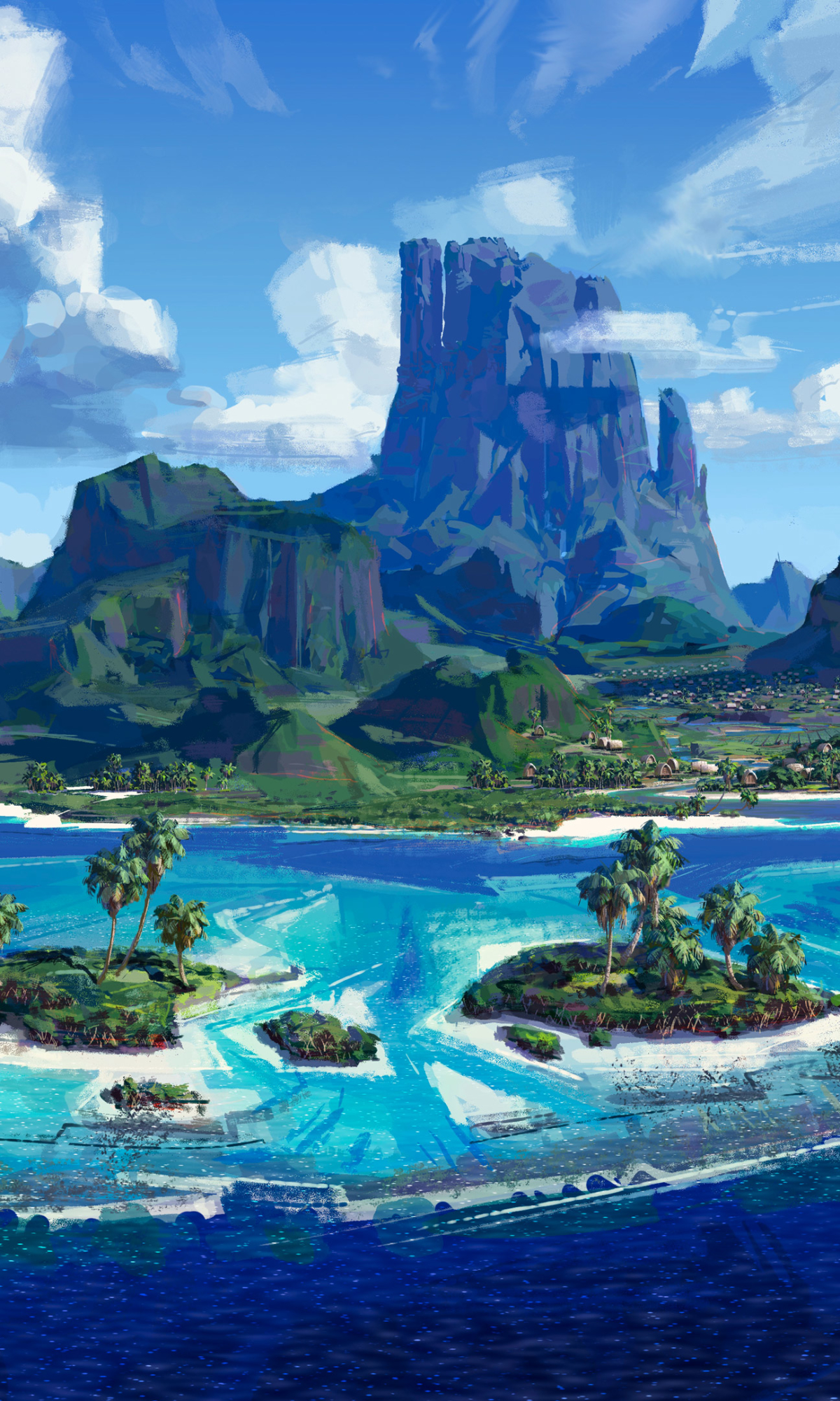Download mobile wallpaper Island, Movie, Moana for free.