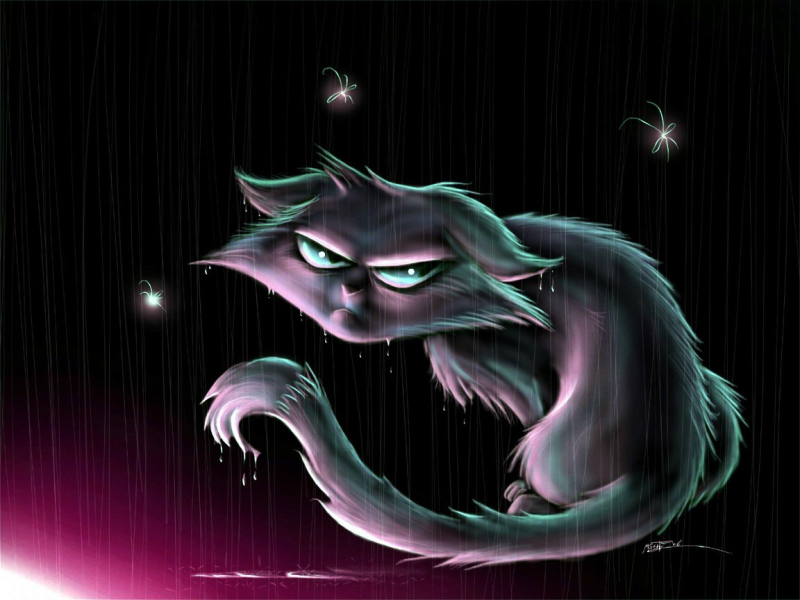 Descarga gratis la imagen Fantasía, Gato, Demonio, Animales De Fantasía en el escritorio de tu PC