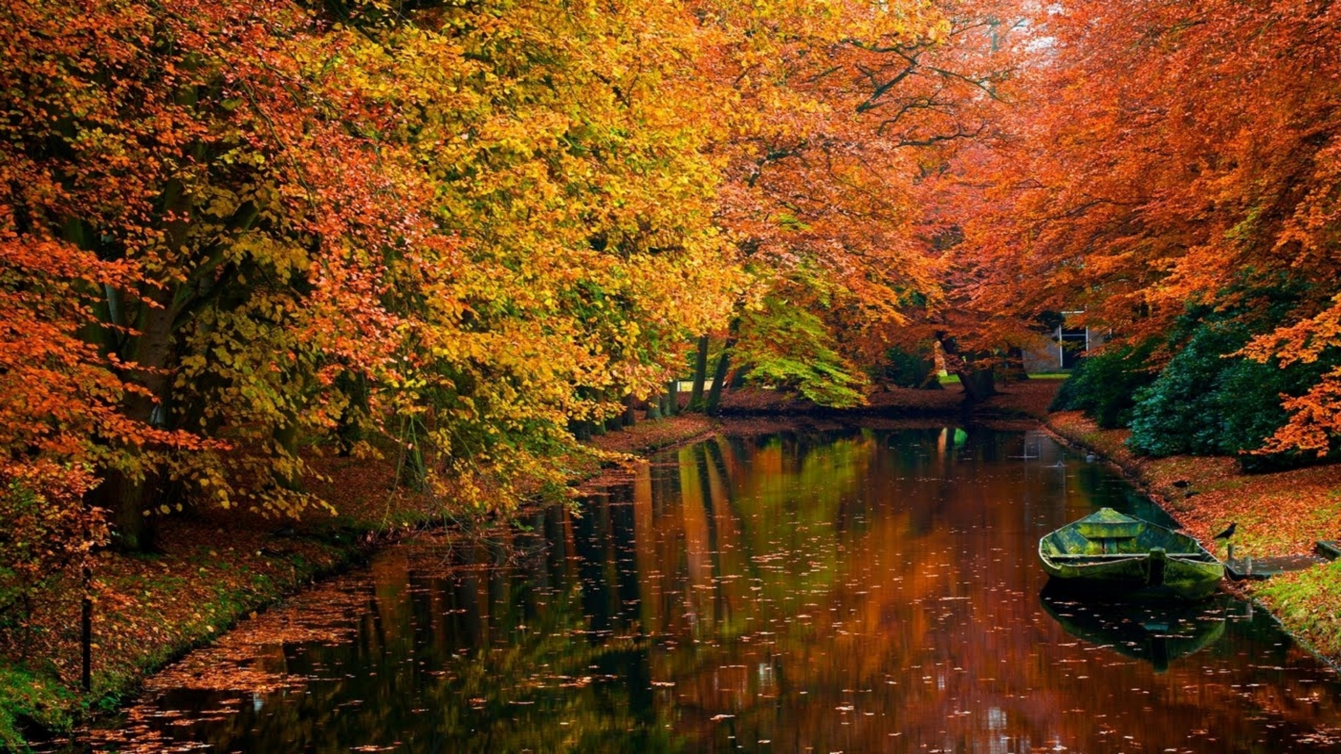 PCデスクトップに秋, 湖, 写真撮影画像を無料でダウンロード