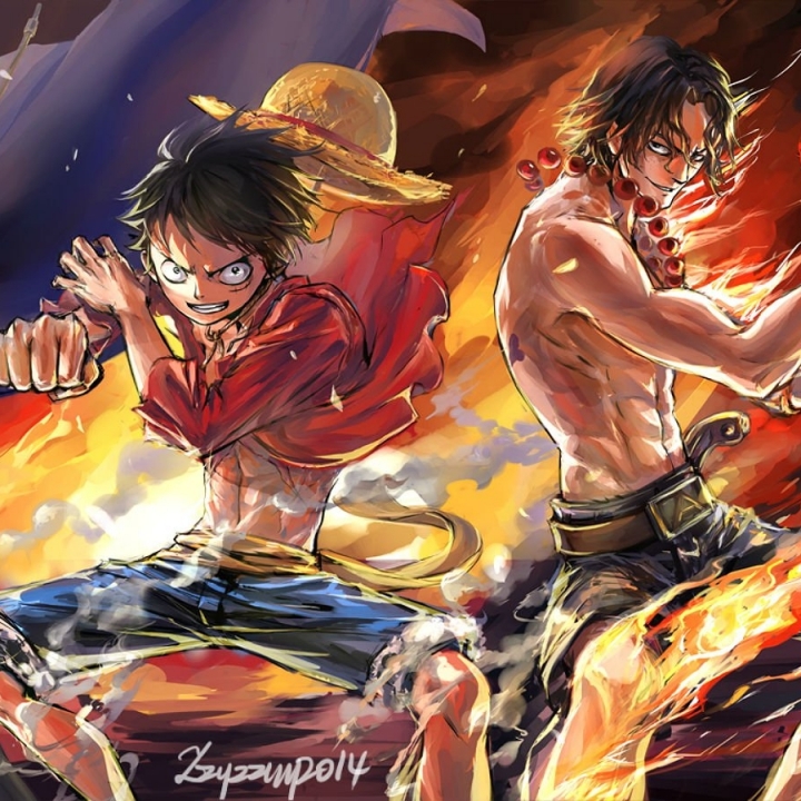 Handy-Wallpaper Flamme, Animes, Portgas D Ace, One Piece, Affe D Luffy, Sabo (Einteiler) kostenlos herunterladen.