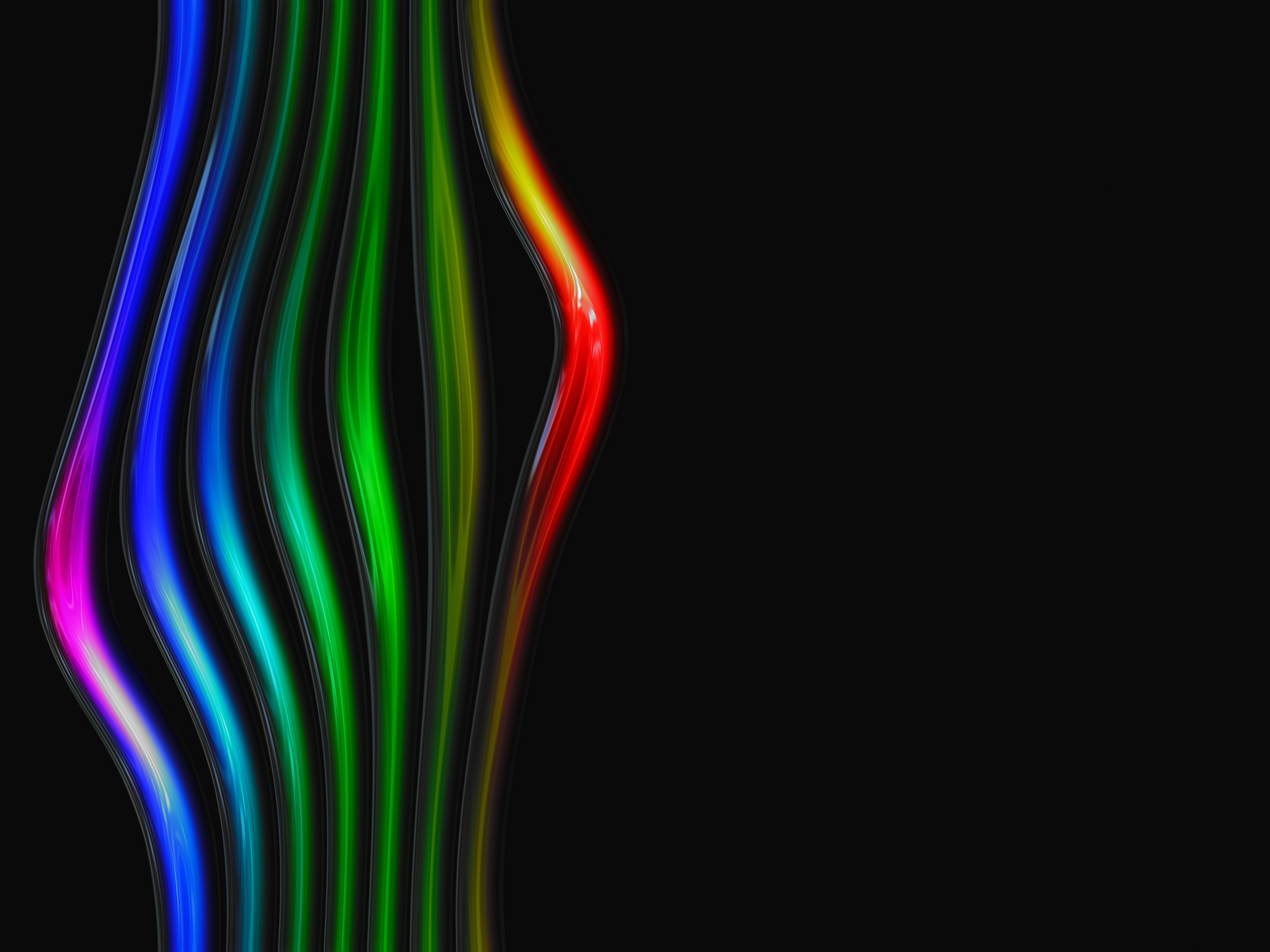 Free download wallpaper Rainbow, Streaks, Stripes, Multicolored, Motley, Lines, Iridescent, Abstract on your PC desktop