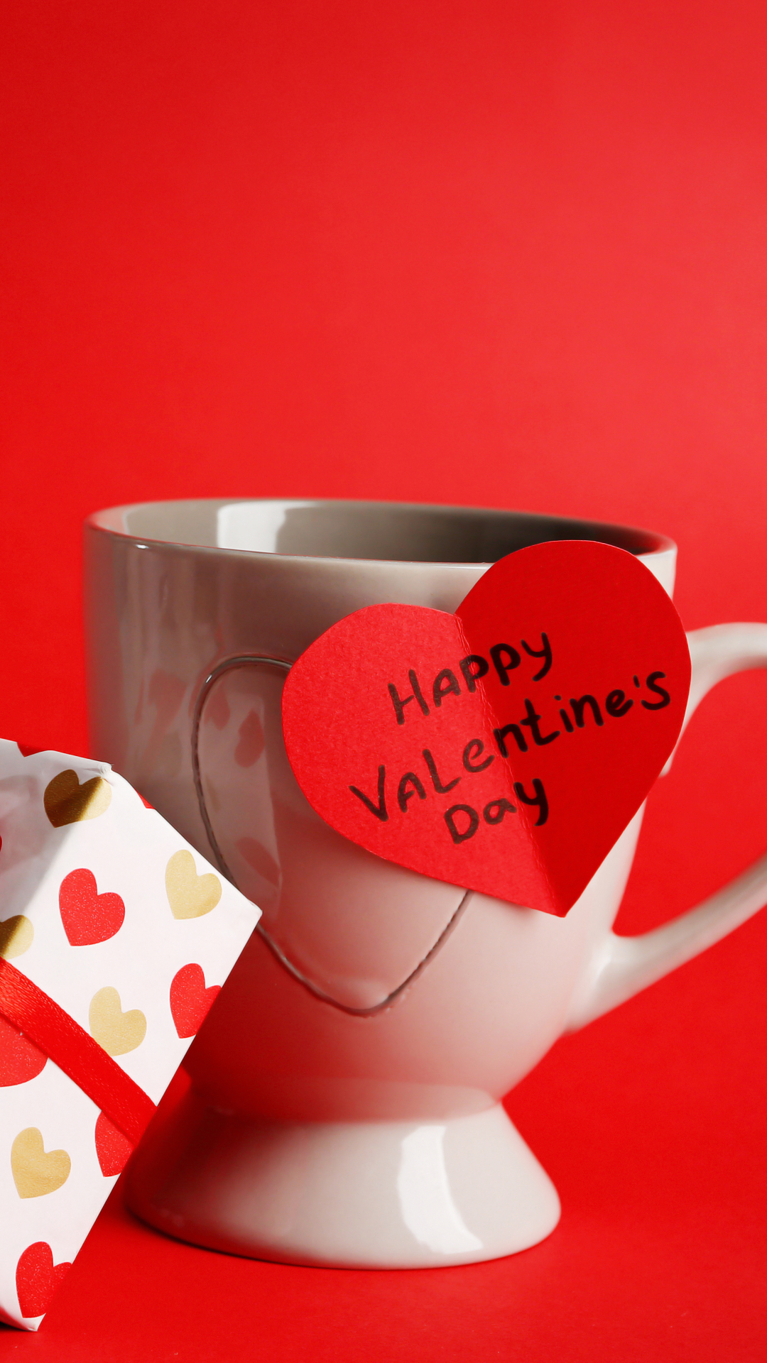 Download mobile wallpaper Valentine's Day, Cup, Holiday, Gift for free.