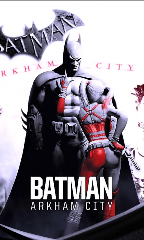 Handy-Wallpaper Batman, Joker, Computerspiele, Harley Quinn, Superheld, Batman: Arkham City kostenlos herunterladen.