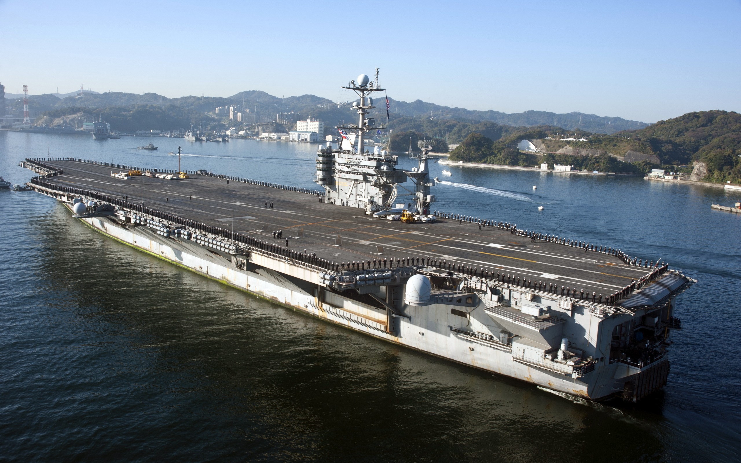 military, uss george washington (cvn 73), aircraft carrier, warship, warships