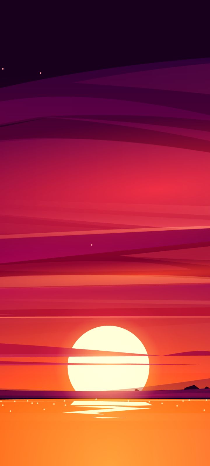 Download mobile wallpaper Sunset, Sun, Artistic for free.