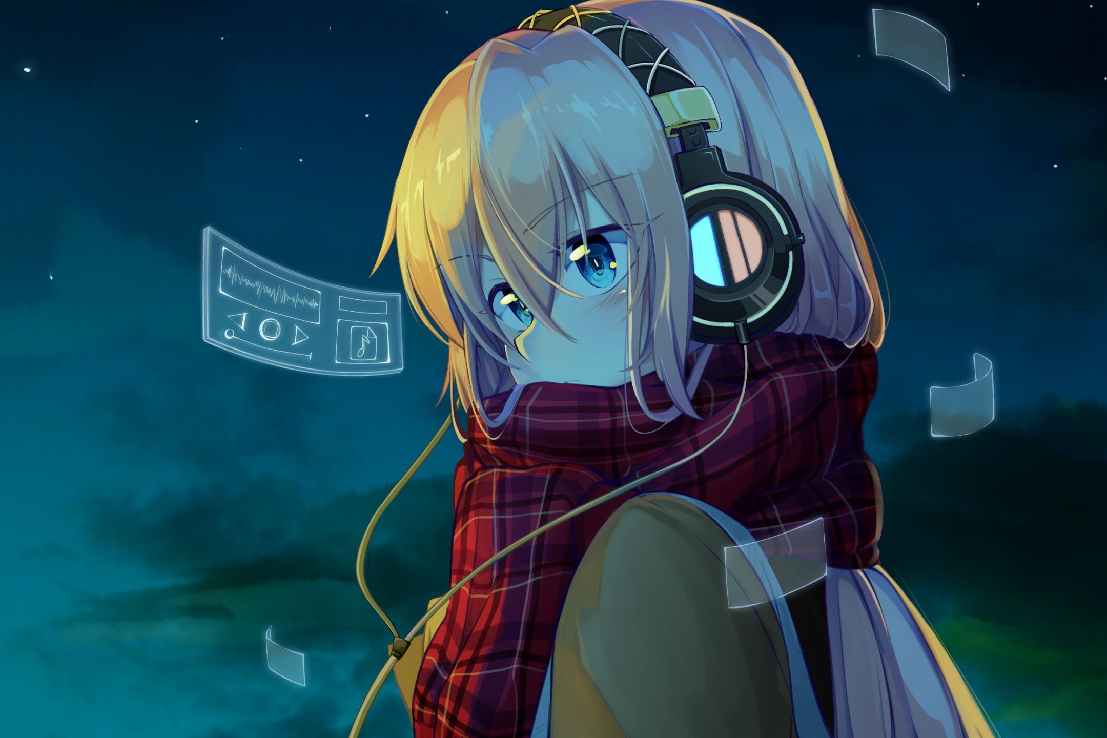 Free download wallpaper Anime, Headphones, Vocaloid, Luka Megurine on your PC desktop