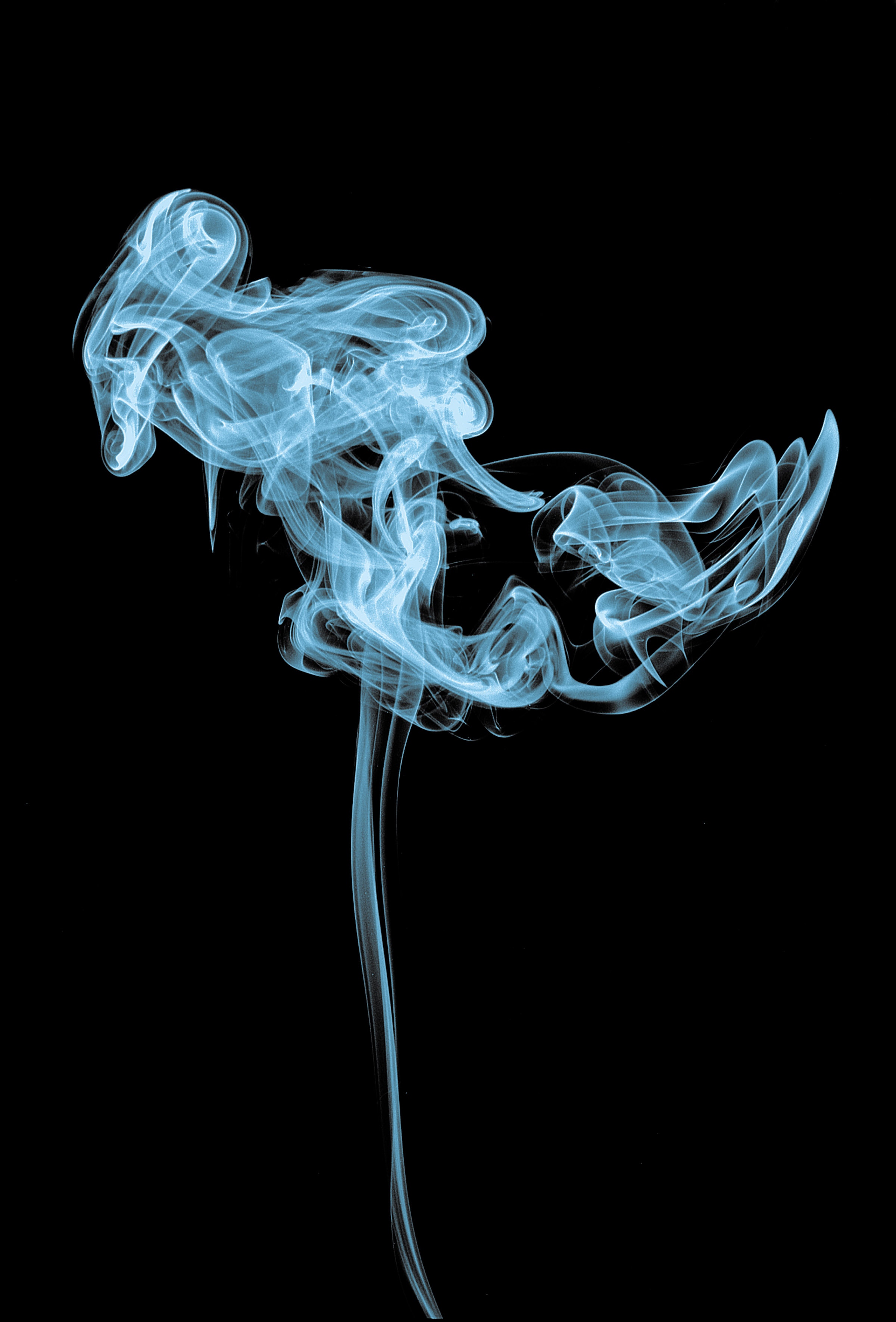 abstract, smoke, dark background, shroud, coils Full HD