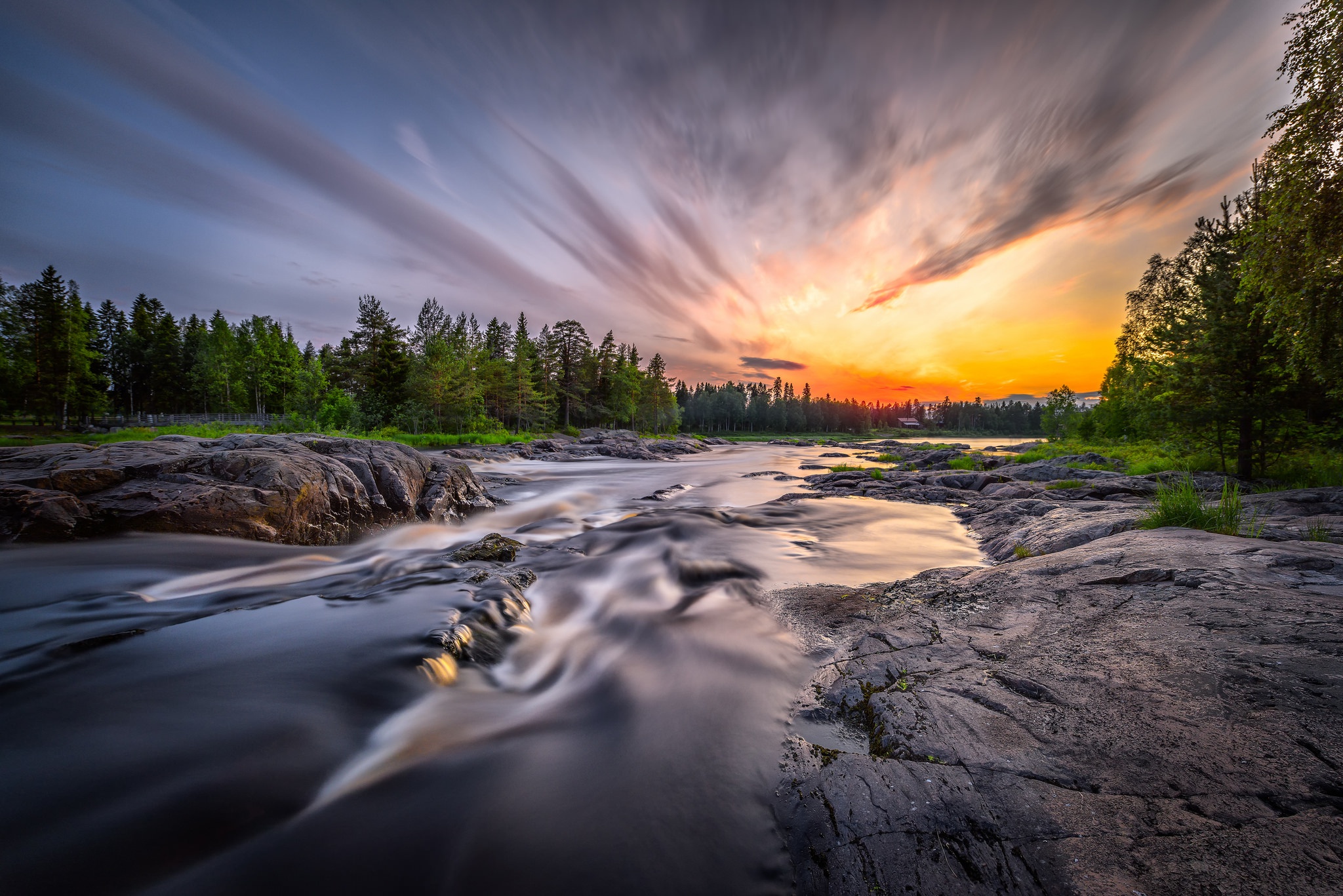 Handy-Wallpaper Natur, Fluss, Sonnenuntergang, Erde/natur kostenlos herunterladen.