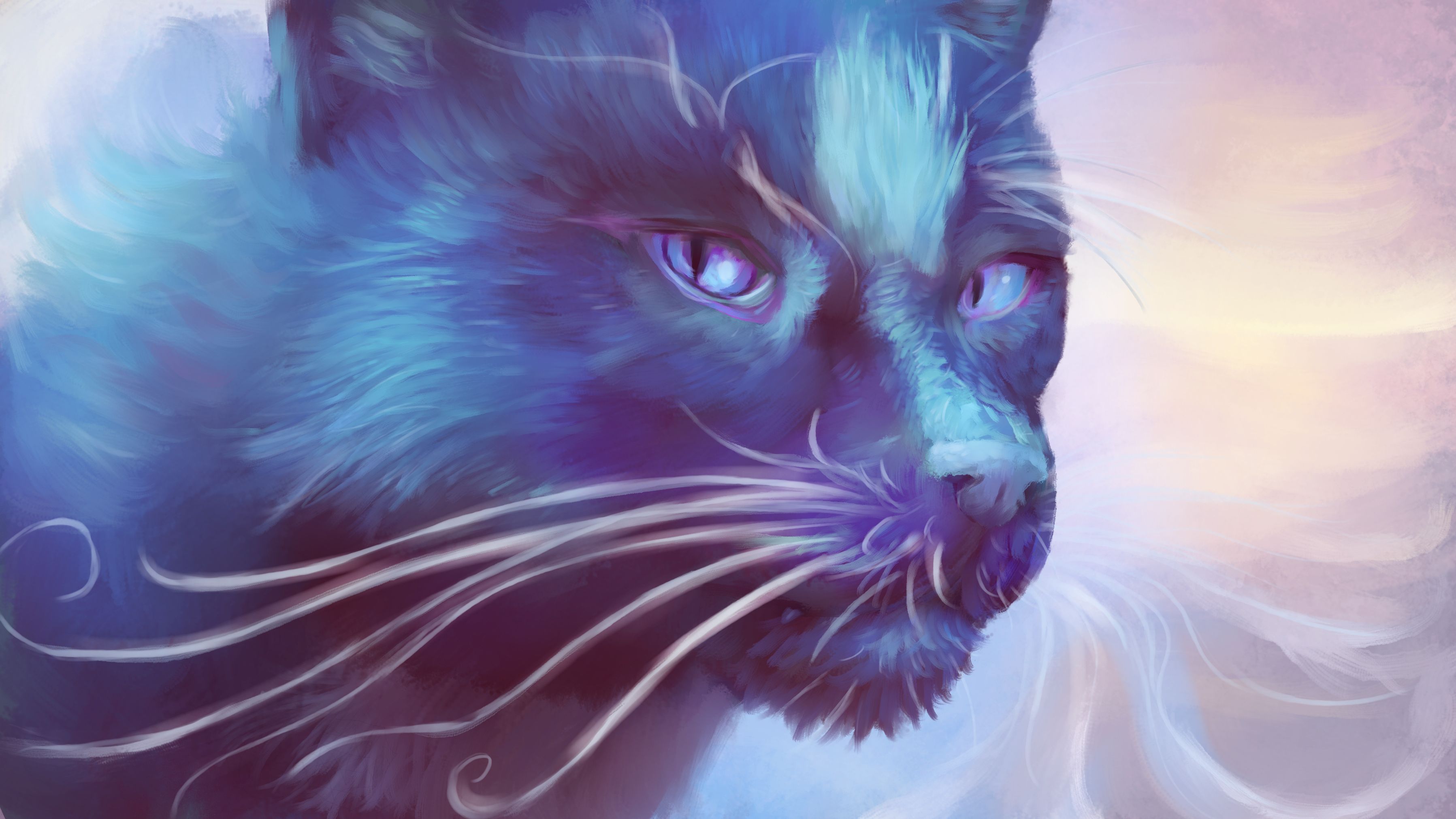 Free download wallpaper Fantasy, Cat, Fantasy Animals on your PC desktop