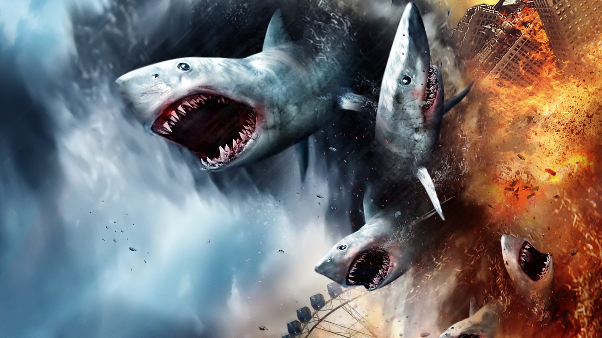 618754 baixar papel de parede filme, sharknado - protetores de tela e imagens gratuitamente