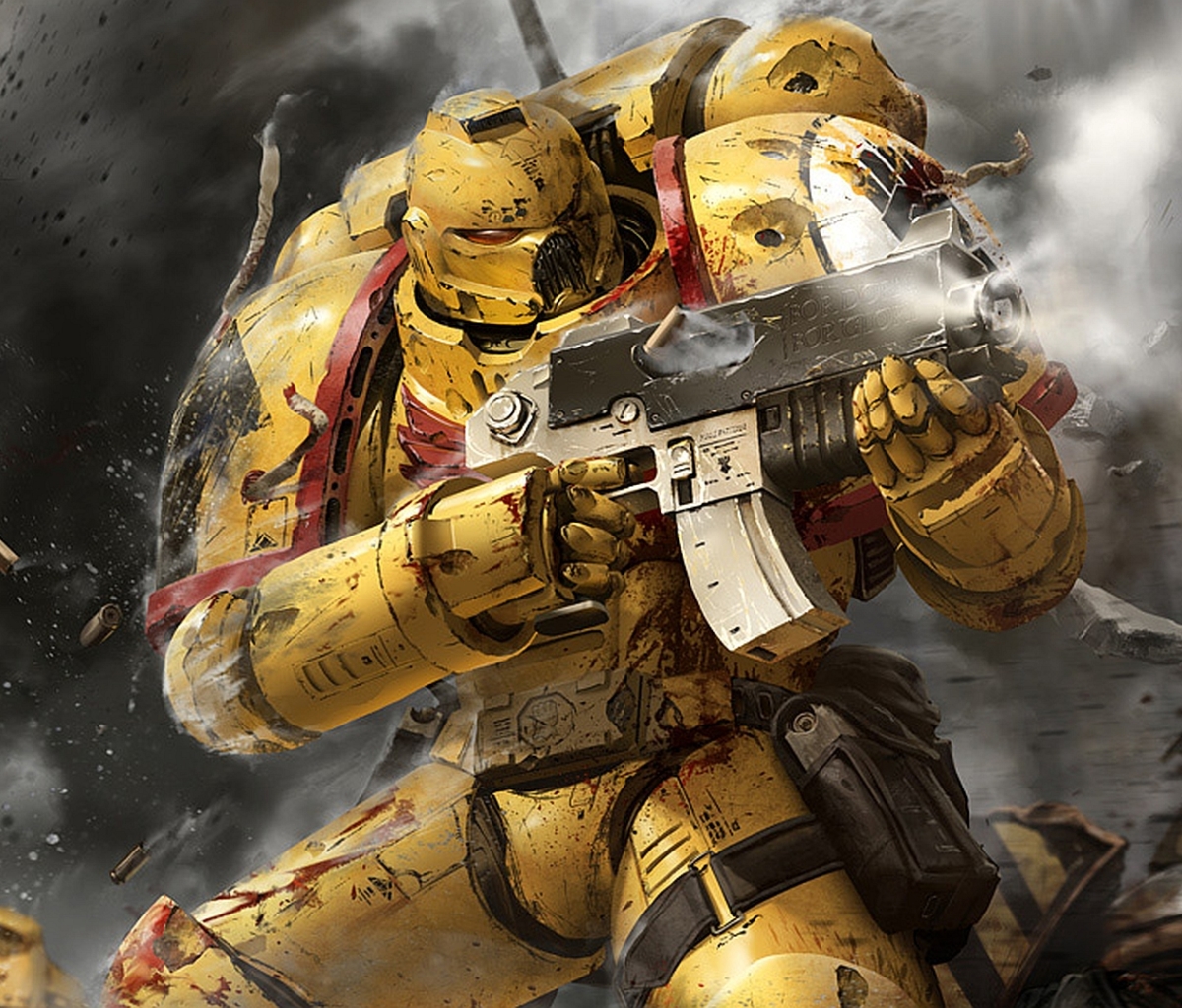 Download mobile wallpaper Weapon, Warhammer, Warrior, Video Game, Space Marine for free.
