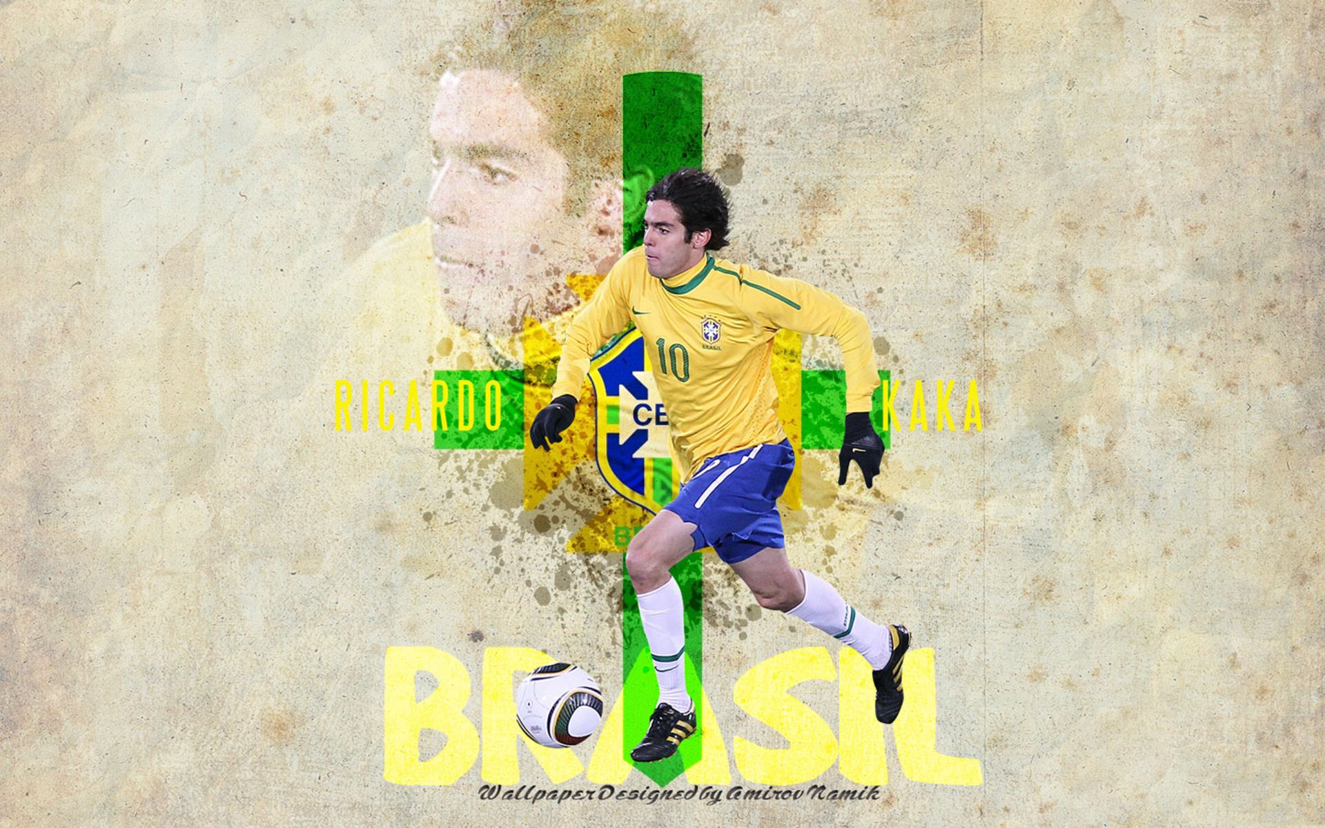 Laden Sie das Sport, Fußball, Kaka, Brasilianische Fußballnationalmannschaft-Bild kostenlos auf Ihren PC-Desktop herunter