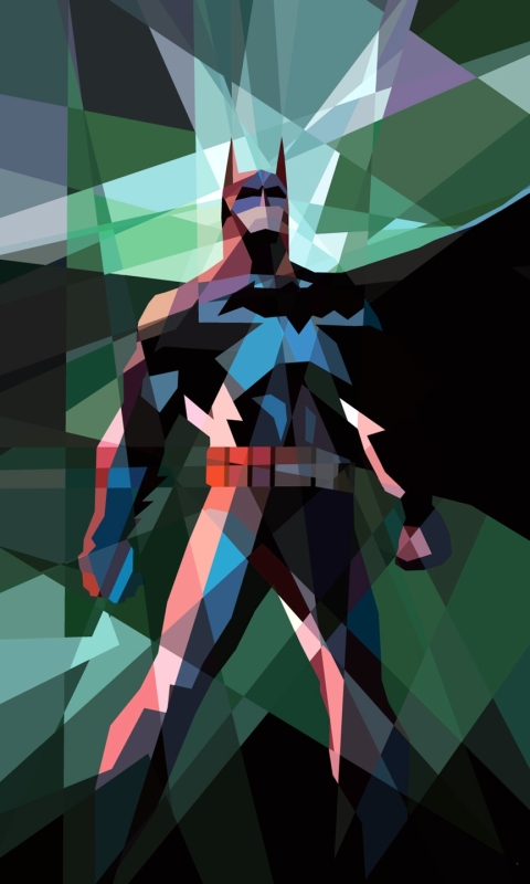 Download mobile wallpaper Batman, Facets, Polygon, Comics for free.