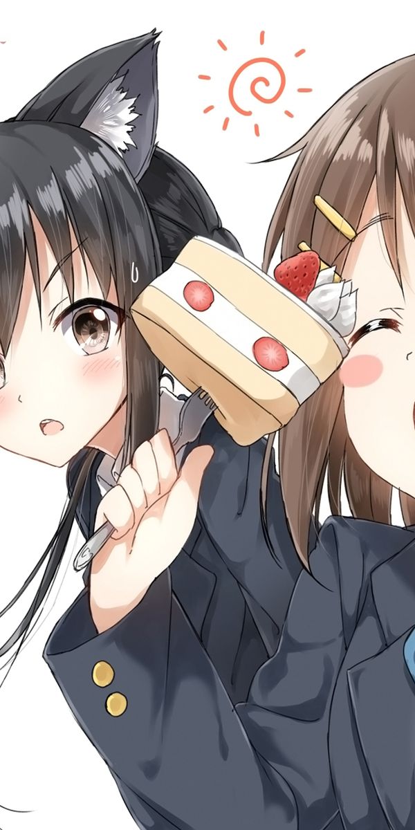 Papel de parede para celular: Anime, K On!, Azusa Nakano, Ui Hirasawa ...