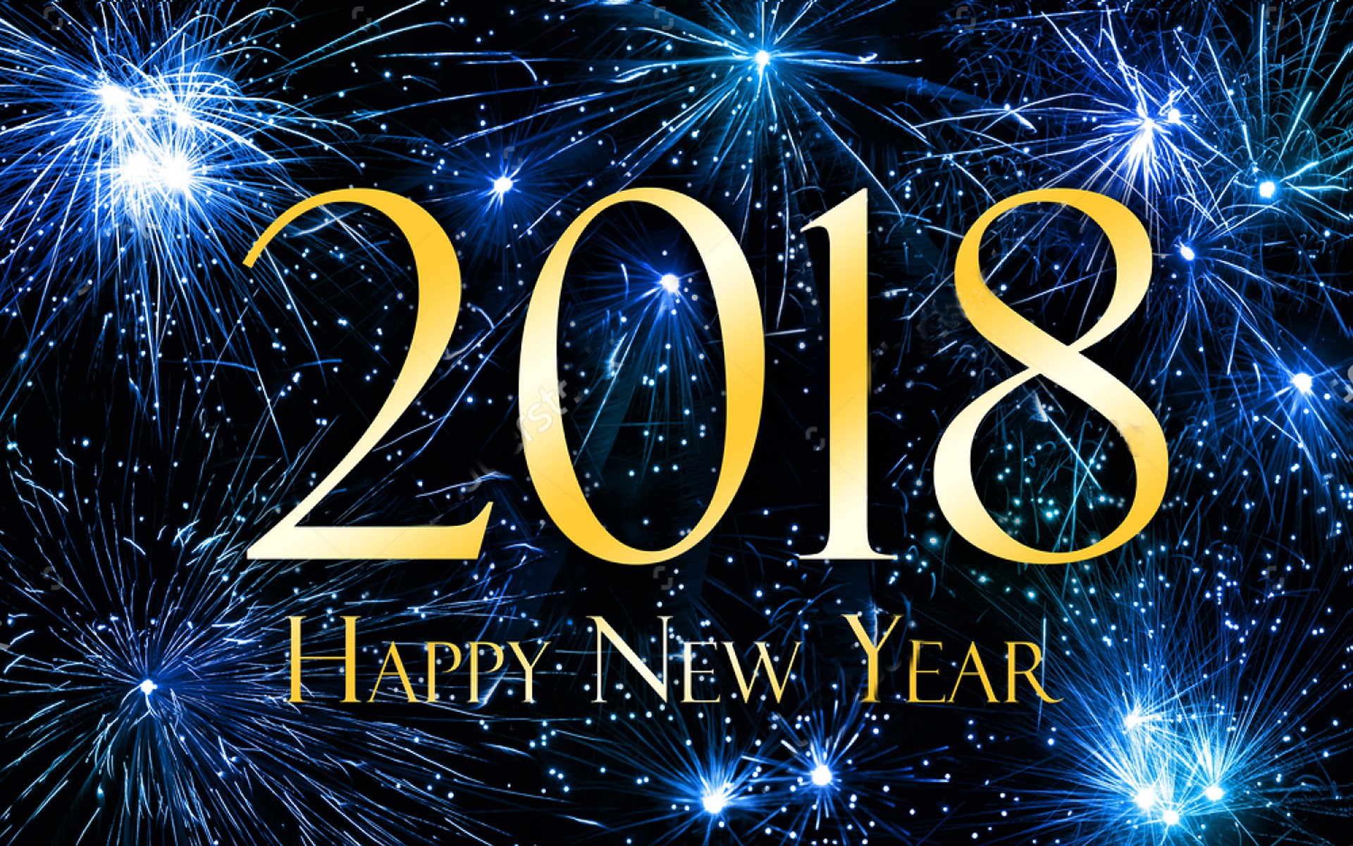 869854 télécharger l'image vacances, nouvel an 2018, bleu, feu d'artifice, bonne année, nouvel an - fonds d'écran et économiseurs d'écran gratuits