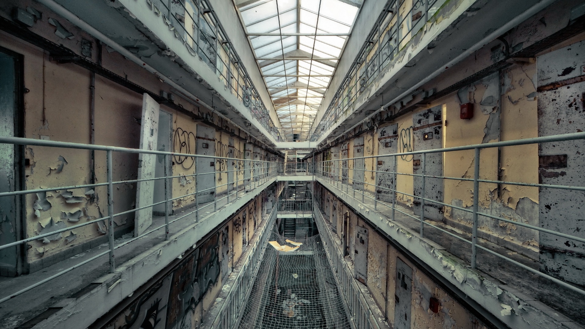 Download mobile wallpaper Creepy, Abandoned, Man Made, Prison, Jail for free.