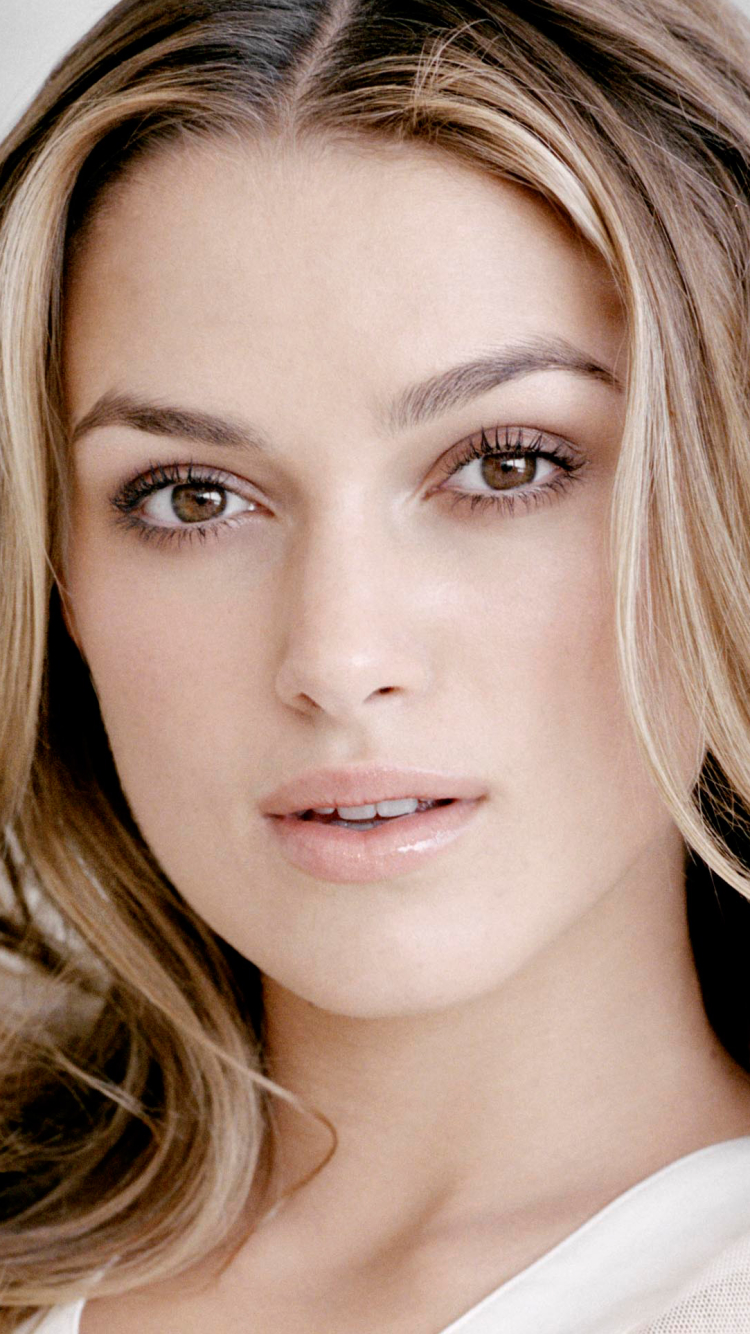 Handy-Wallpaper Blond, Englisch, Gesicht, Blondinen, Berühmtheiten, Keira Knightley, Darstellerin kostenlos herunterladen.