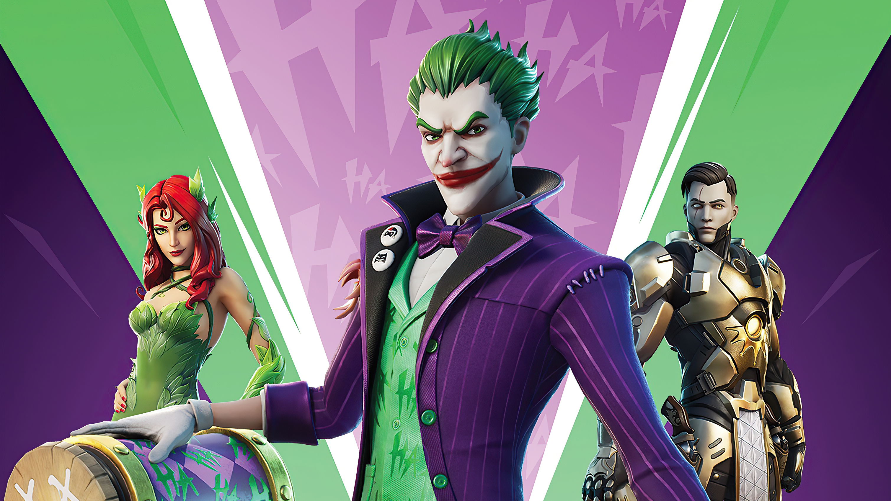 Download mobile wallpaper Joker, Video Game, Dc Comics, Poison Ivy, Fortnite for free.
