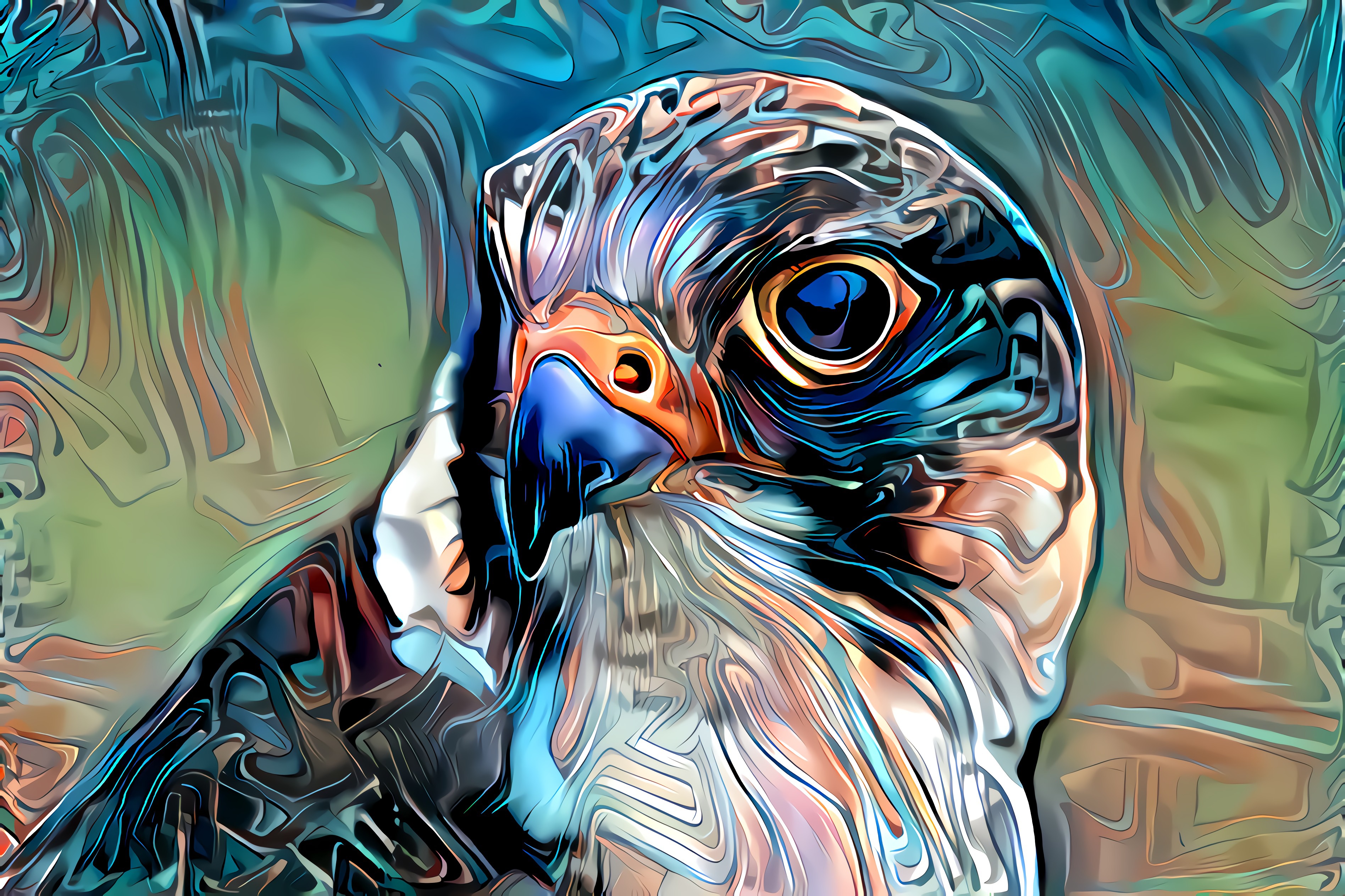 Handy-Wallpaper Tiere, Vogel, Farben, Künstlerisch kostenlos herunterladen.