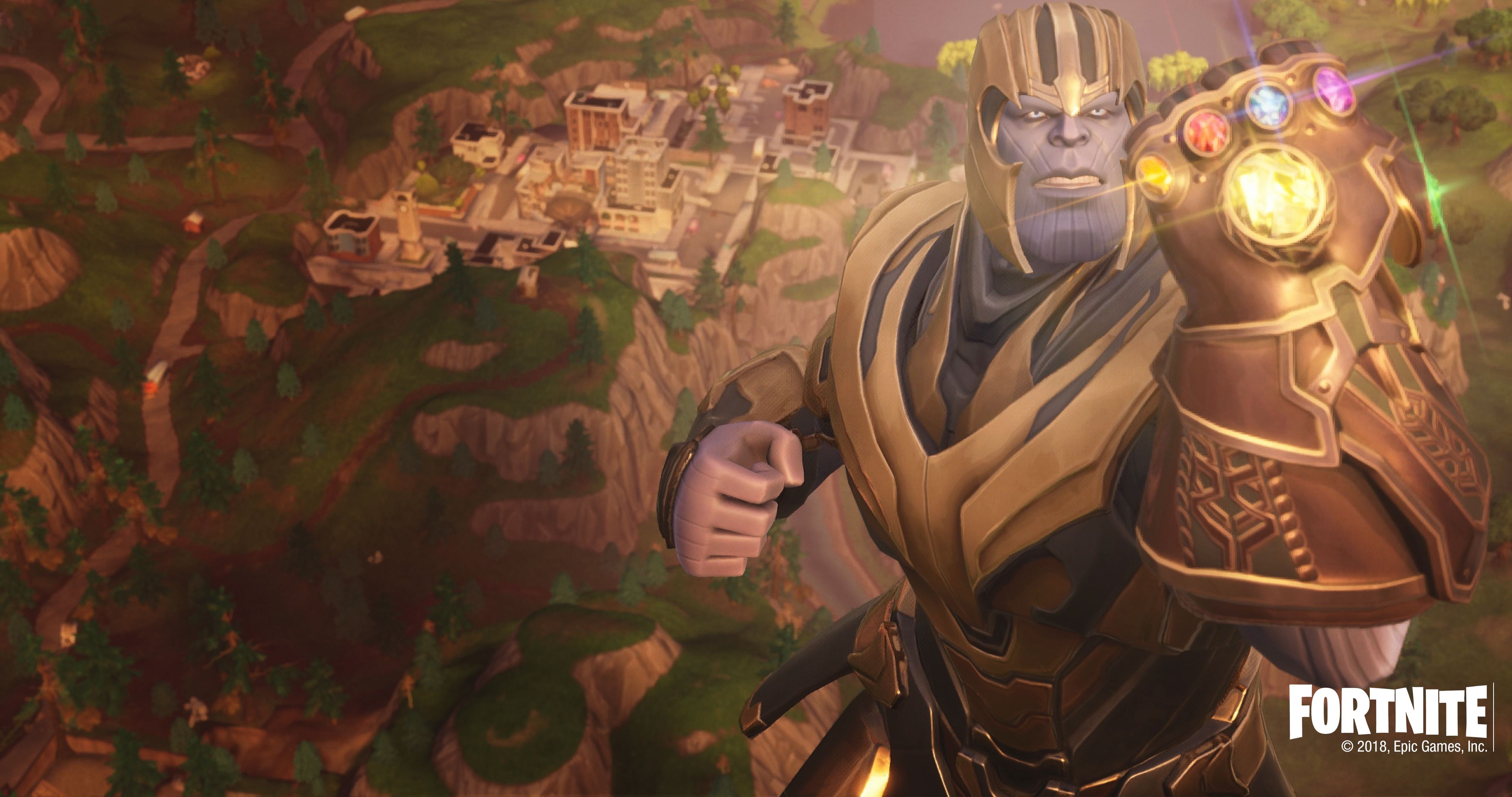 Download mobile wallpaper Video Game, Fortnite, Thanos, Avengers: Infinity War, Fortnite Battle Royale for free.