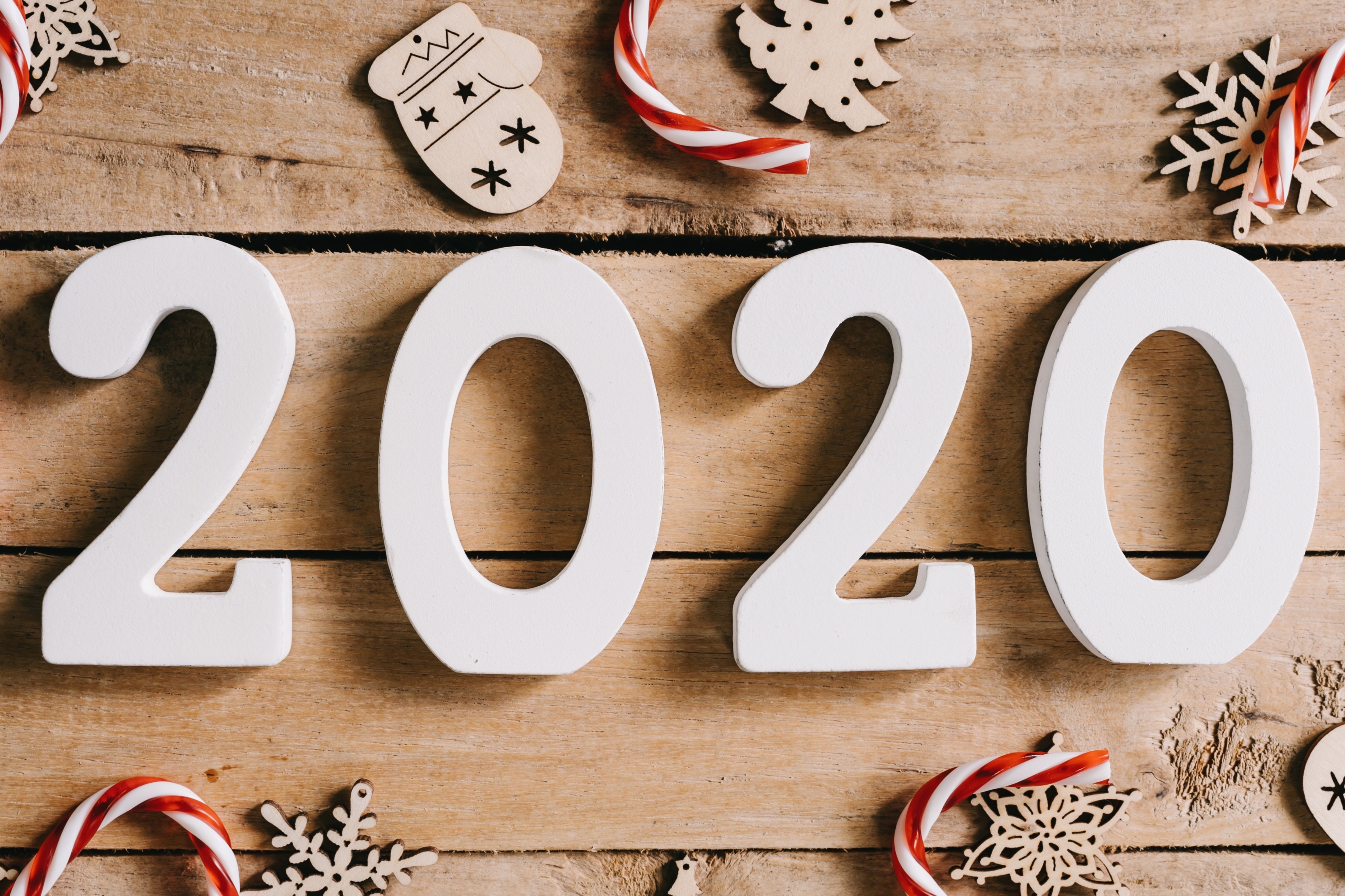 無料モバイル壁紙新年, ホリデー, キャンディー・ケーン, 2020年新年をダウンロードします。