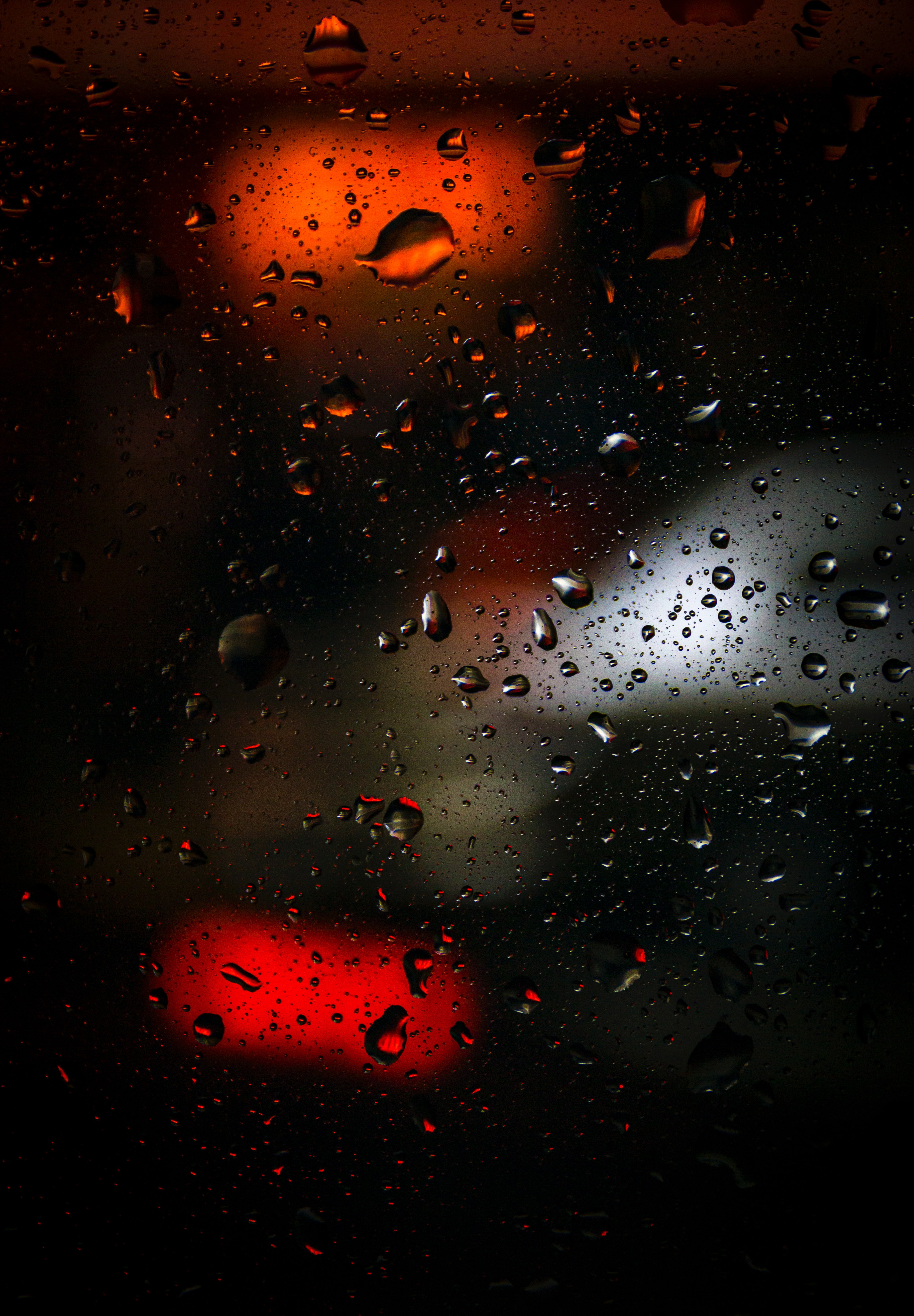 blur, smooth, abstract, water, glass, drops, glare Full HD