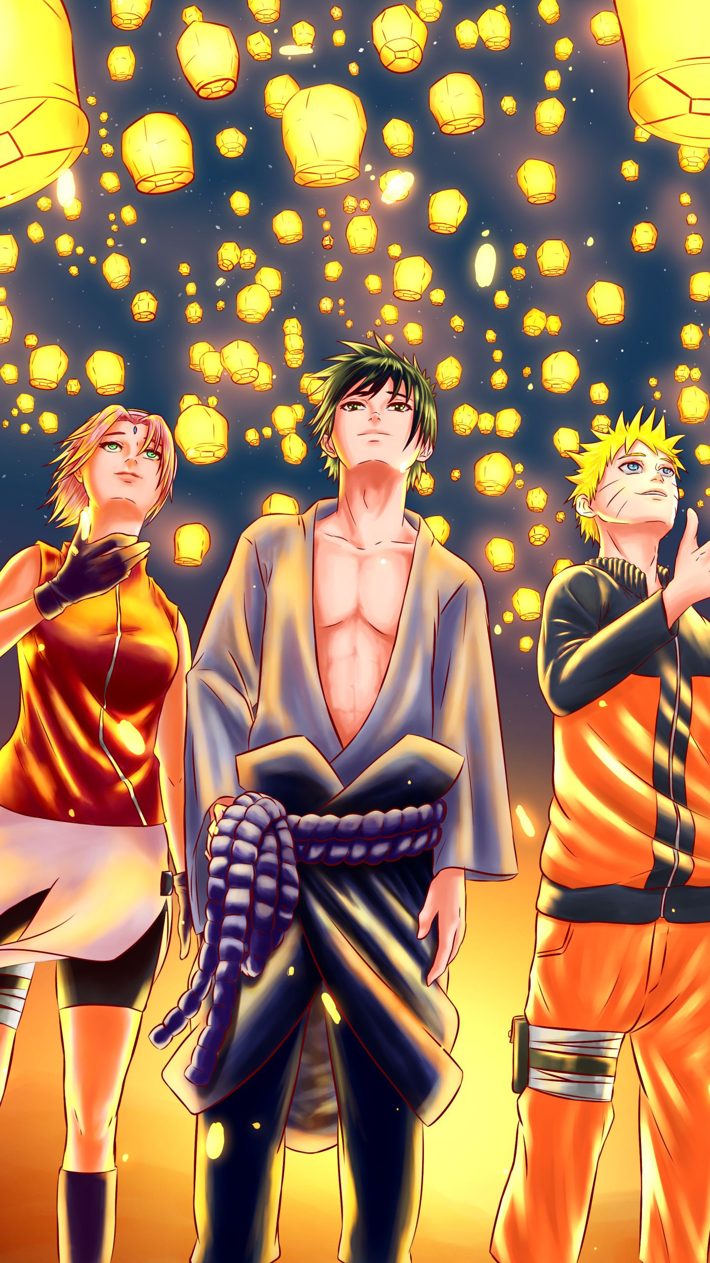 Laden Sie das Naruto, Animes, Sasuke Uchiha, Sakura Haruno, Naruto Uzumaki-Bild kostenlos auf Ihren PC-Desktop herunter
