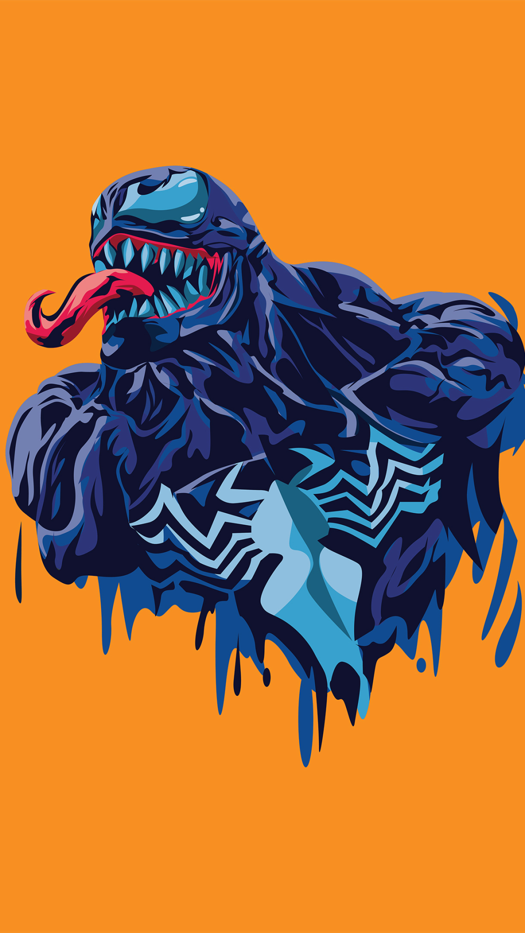 Download mobile wallpaper Venom, Comics, Minimalist for free.