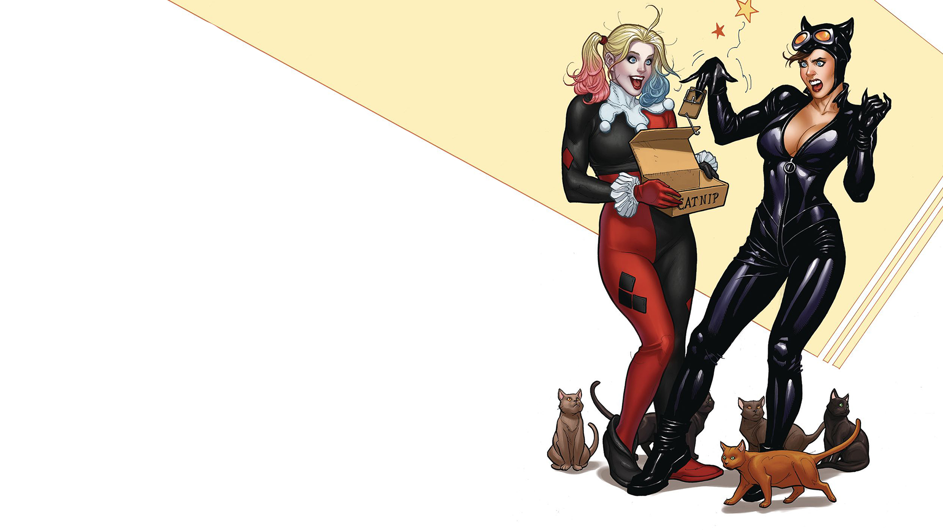 Téléchargez des papiers peints mobile Catwoman, Bande Dessinées, Harley Quinn, Bandes Dessinées Dc gratuitement.